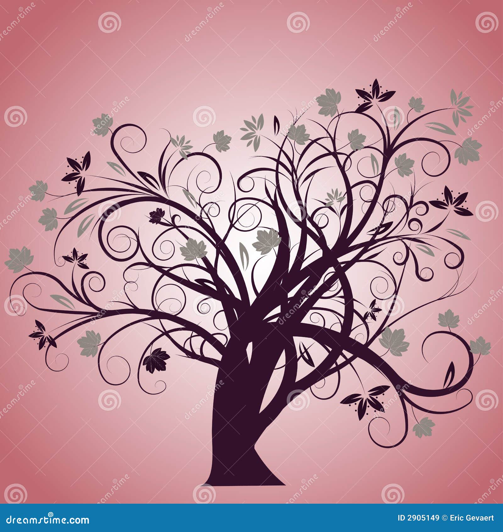 Fancy Tree vector illustration © benchart (#3688273)