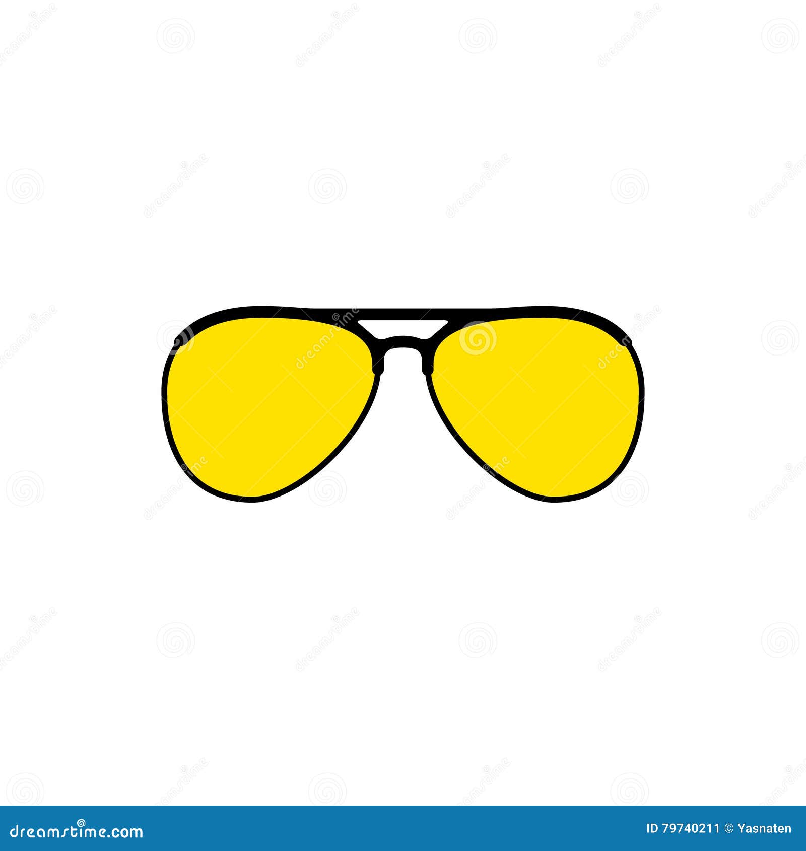 Vector Aviator Sunglasses Icon 79740370