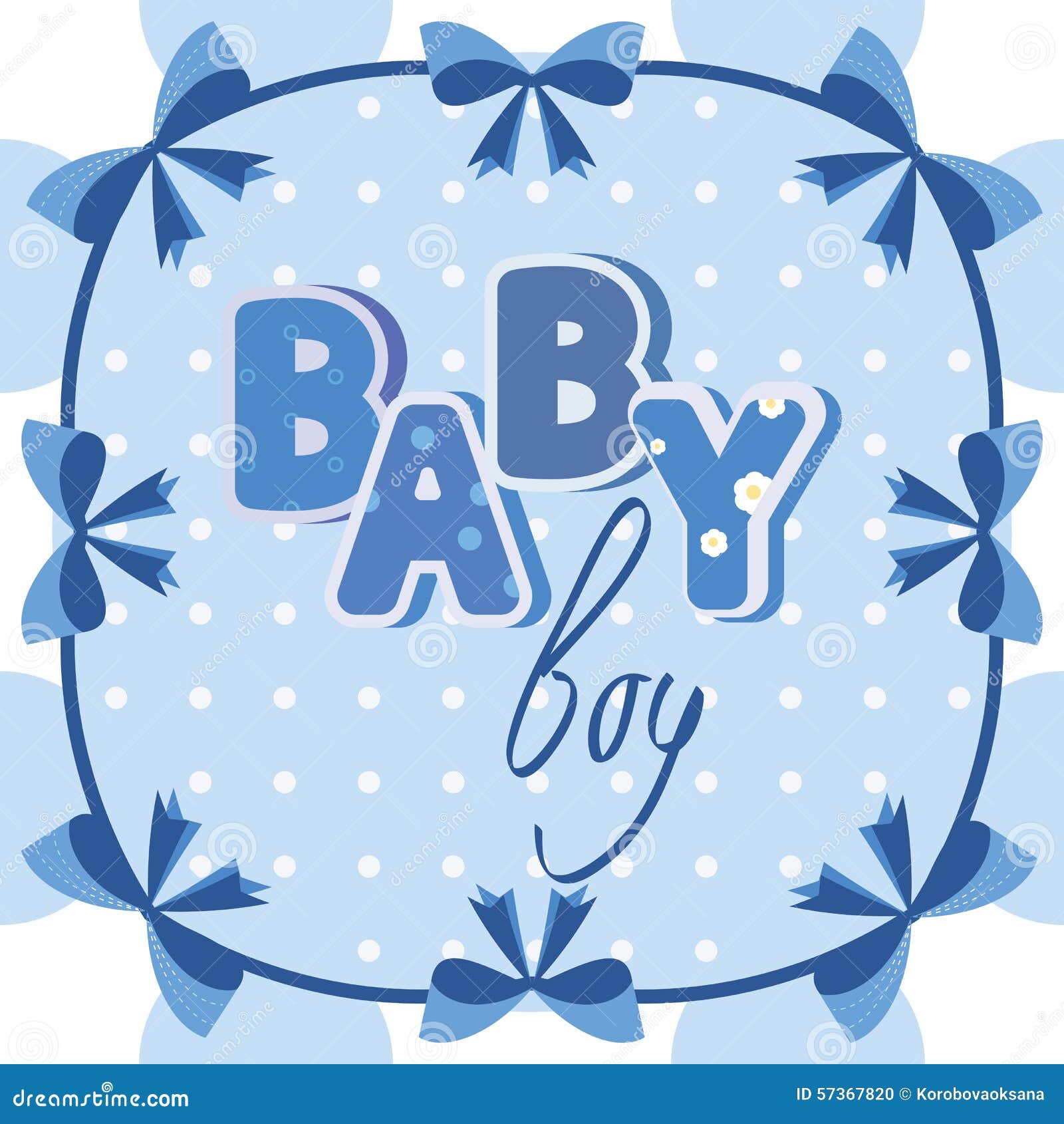 Download Vector baby banner blue stock vector. Illustration of ...