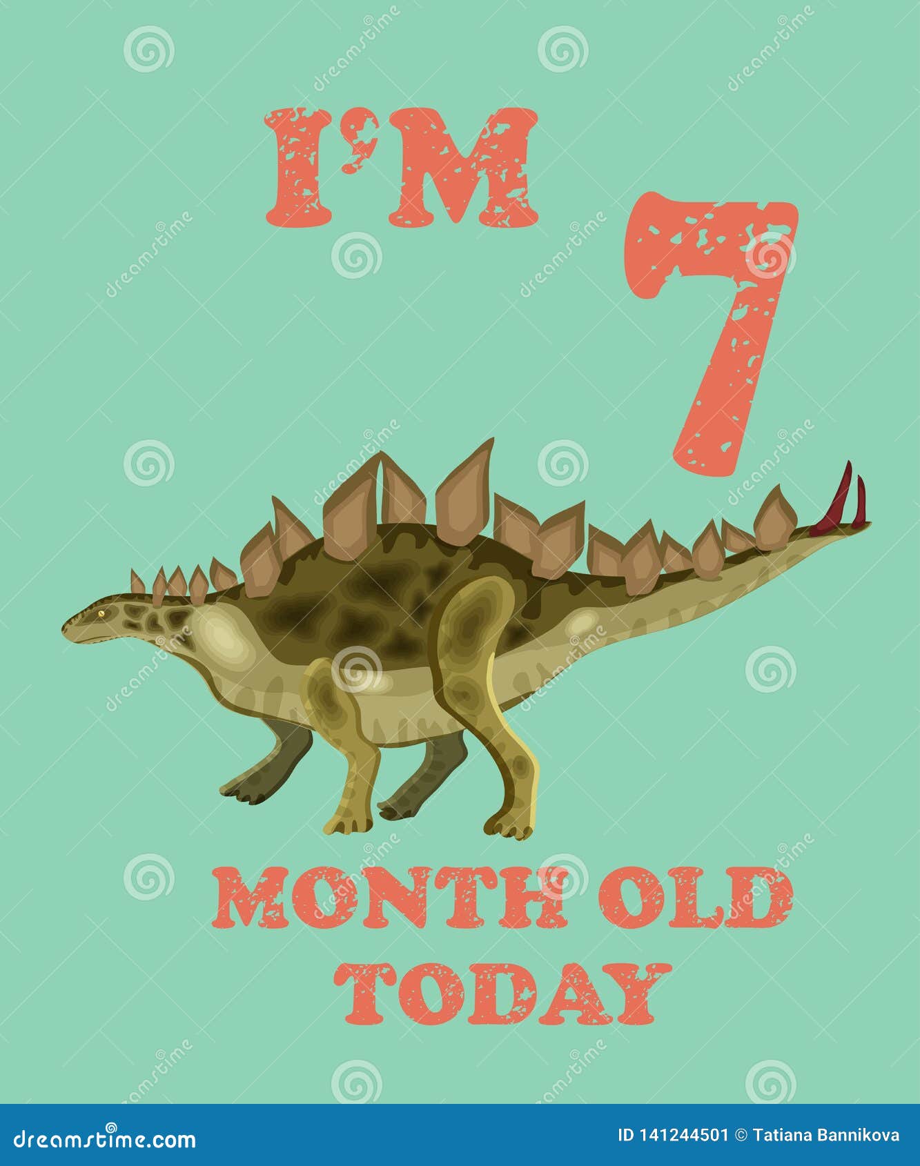 boys Baby milestone cards dinosaur