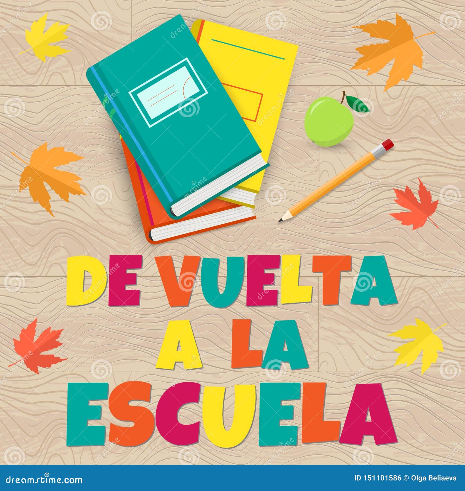 De vuelta a la escuela vector letras à mão tradução do espanhol para o  inglês da frase back to school