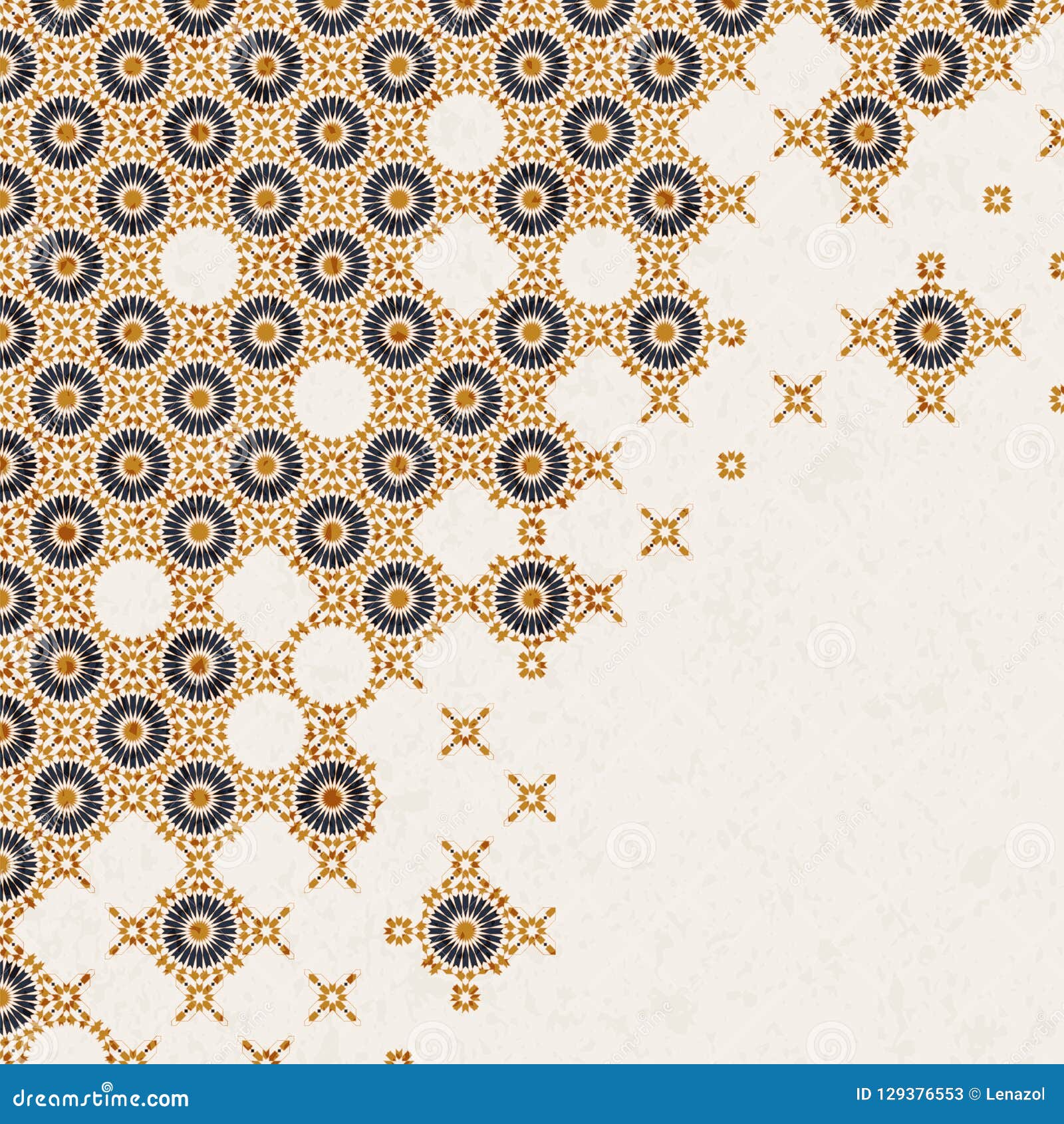 Vector Background with Arabic Ornament. Design for Covers, Print