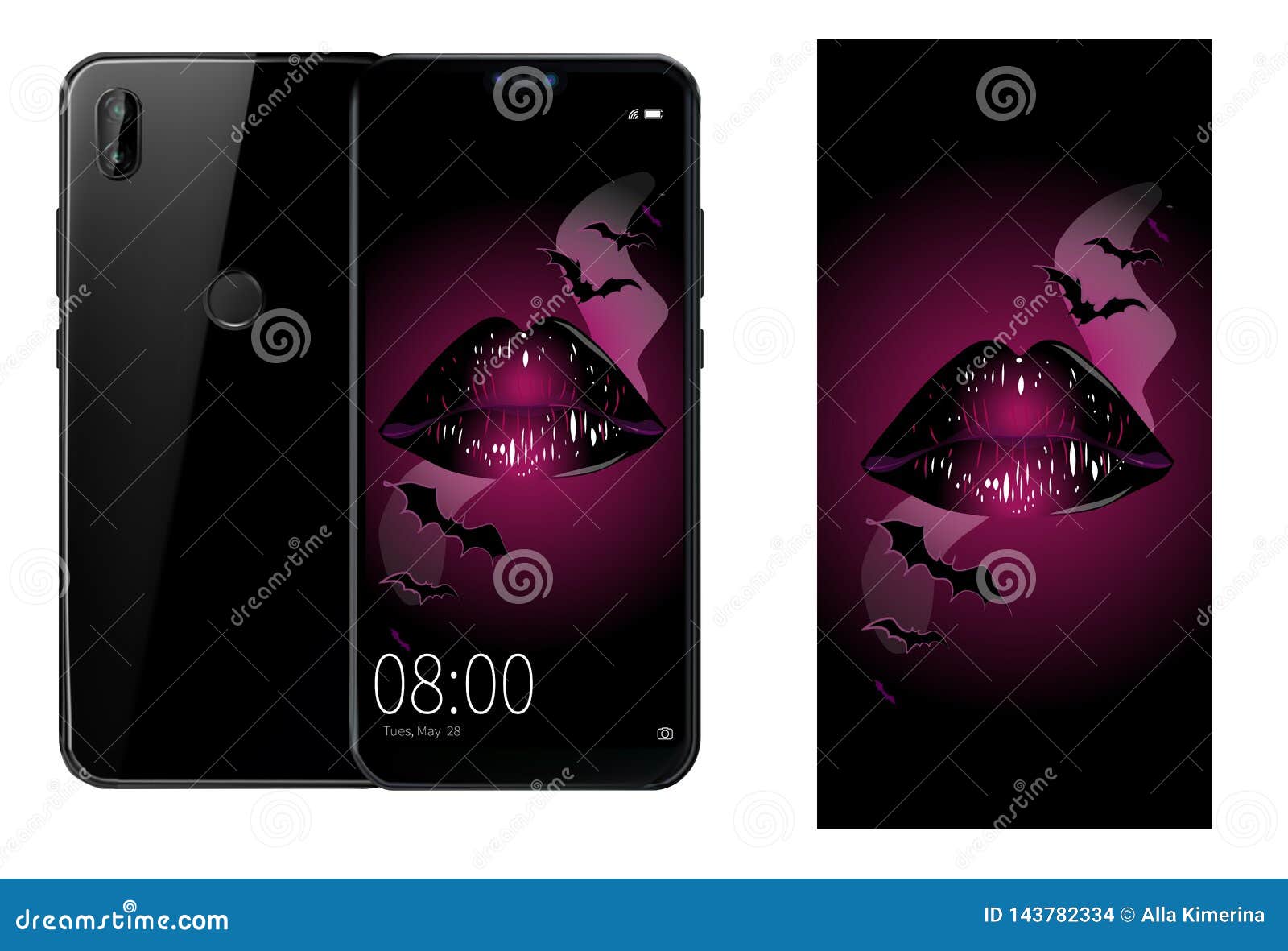 Vector Background Image Design for Your Phone Stock Vector