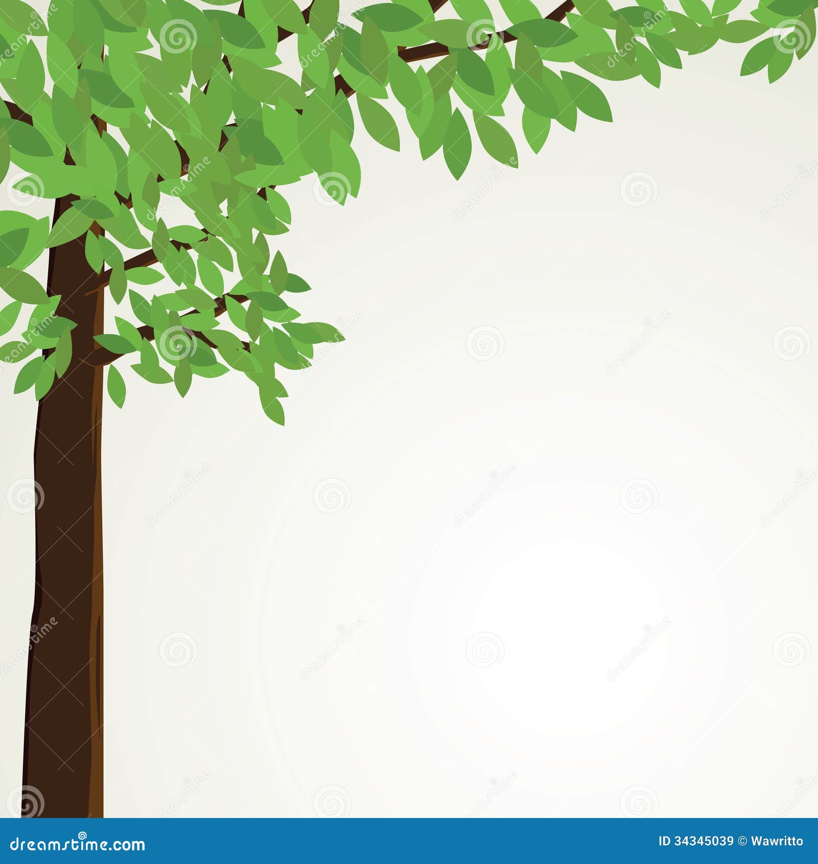 Vector Background with Tree Stock Vector - Illustration of natural,  vintage: 34345039