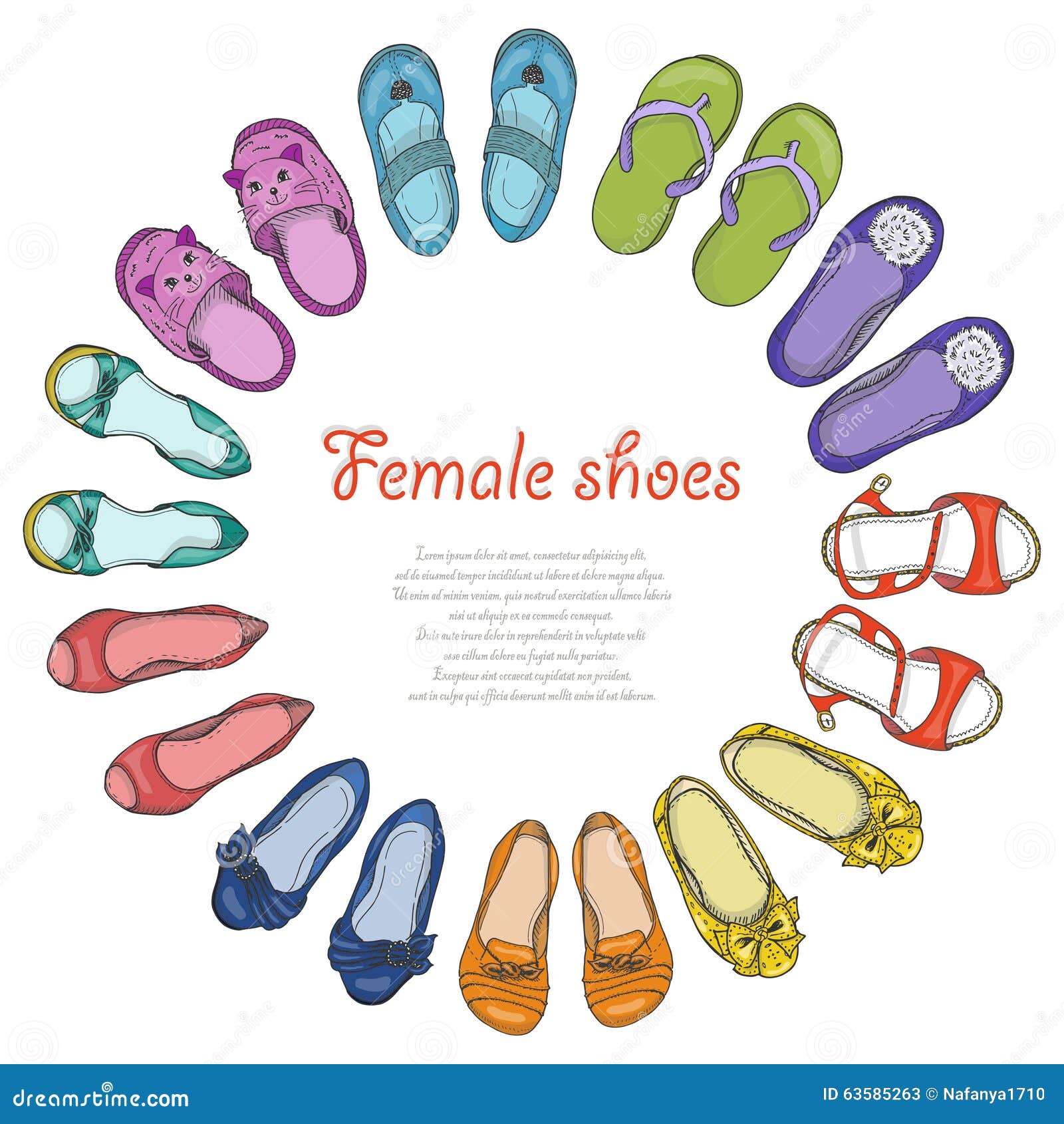 shoes vector background