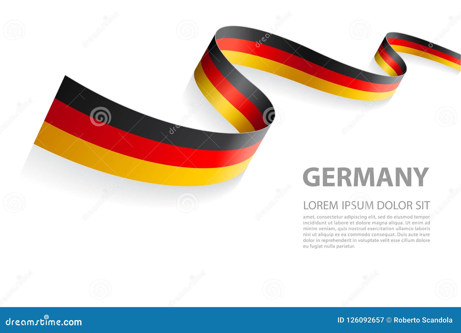 Vector Banner With Germany Flag Colors Stock Vector Illustration Of Sale National