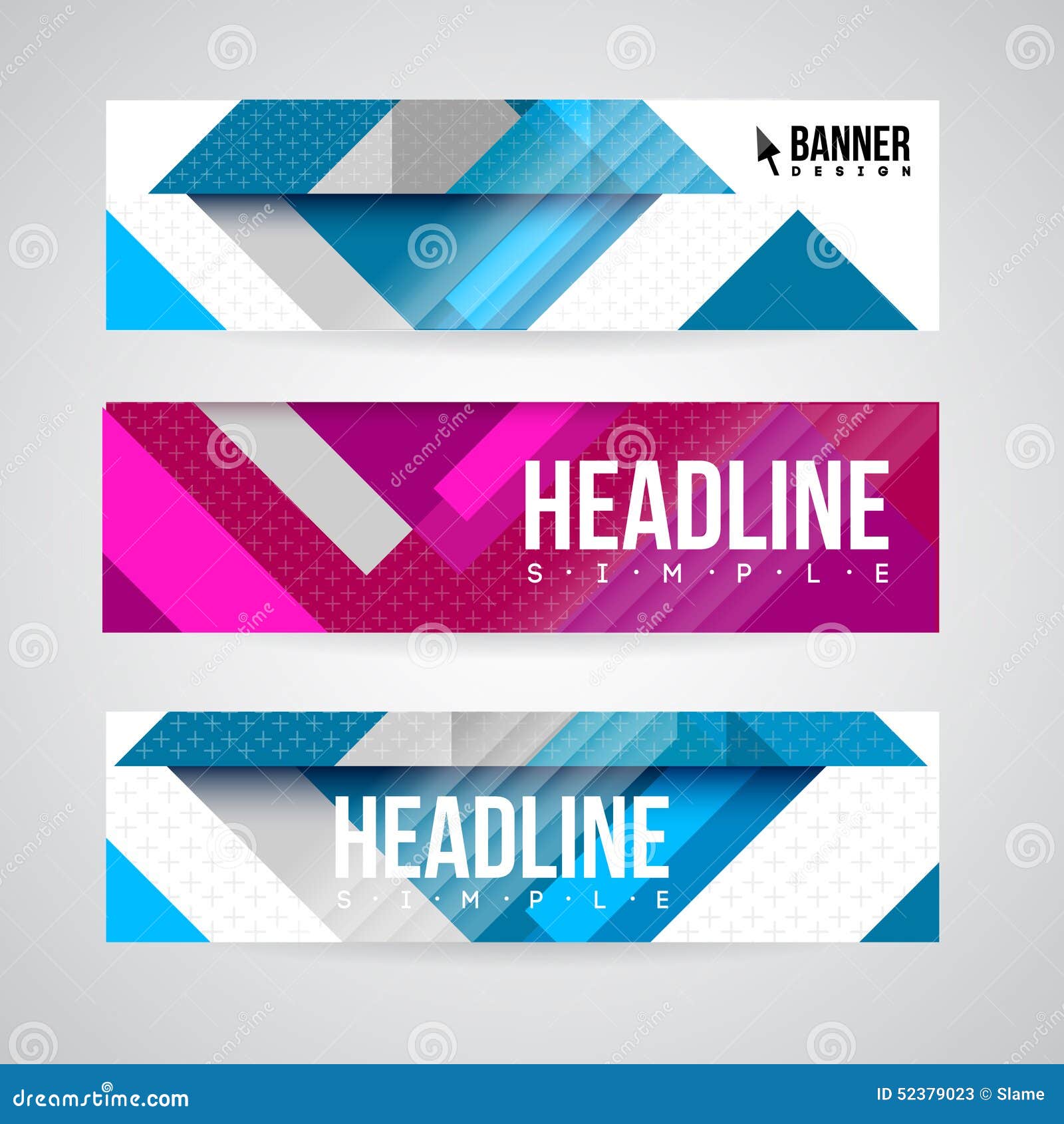 Vector banners stock vector. Illustration of colorful - 52379023