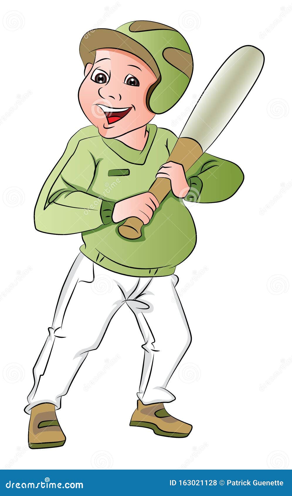 Vector of baseball batsman stock vector. Illustration of athlete