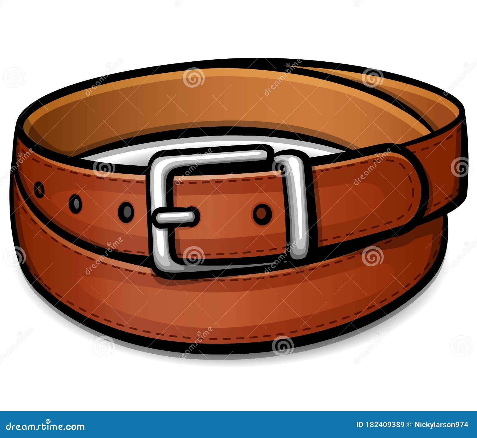 Vector Belt Isolated Drawing Design Stock Vector Illustration of single, strap 182409389