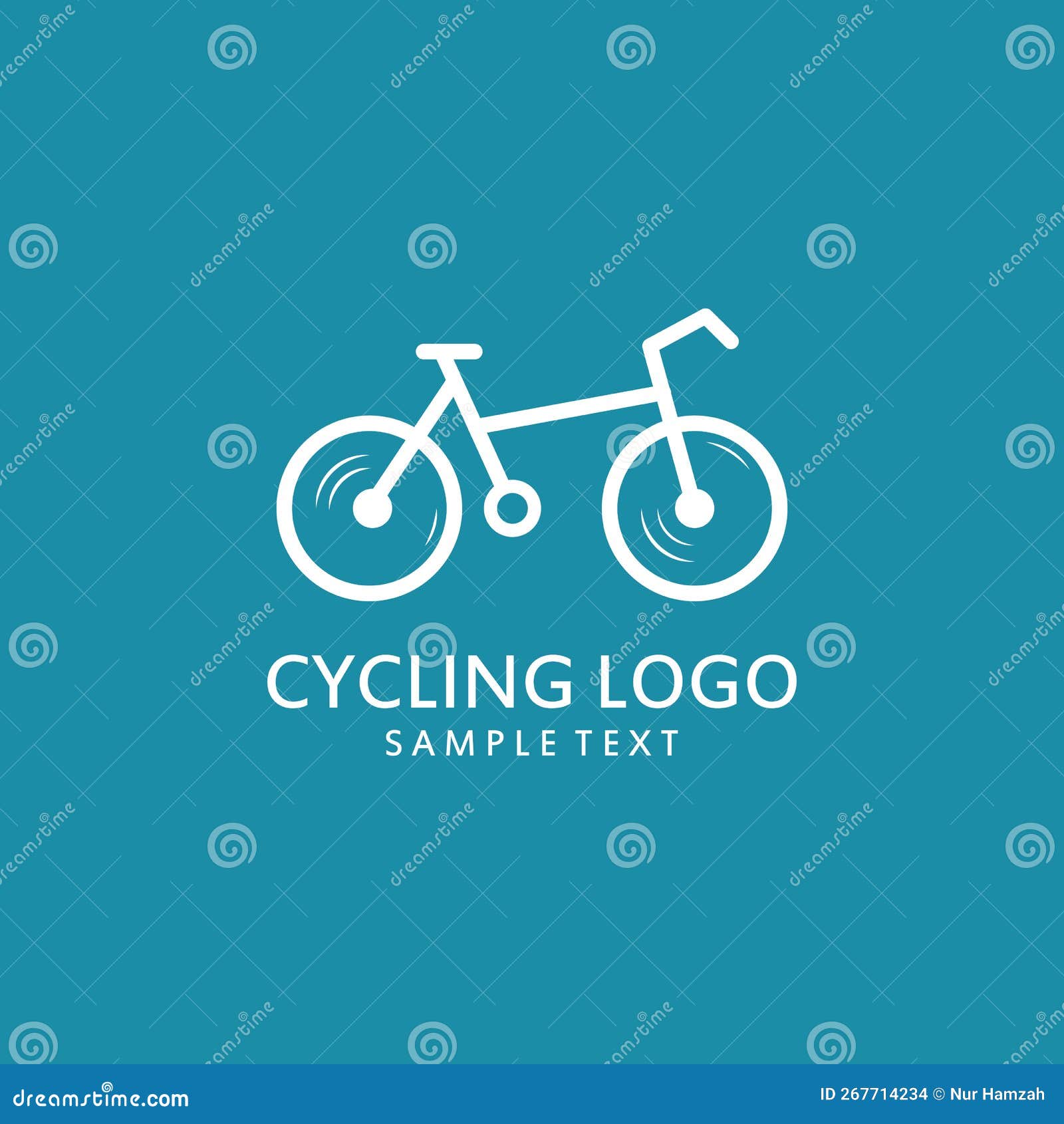 Vector Bicycle Logo Template Stock Vector Illustration of silhouette, emblem 267714234