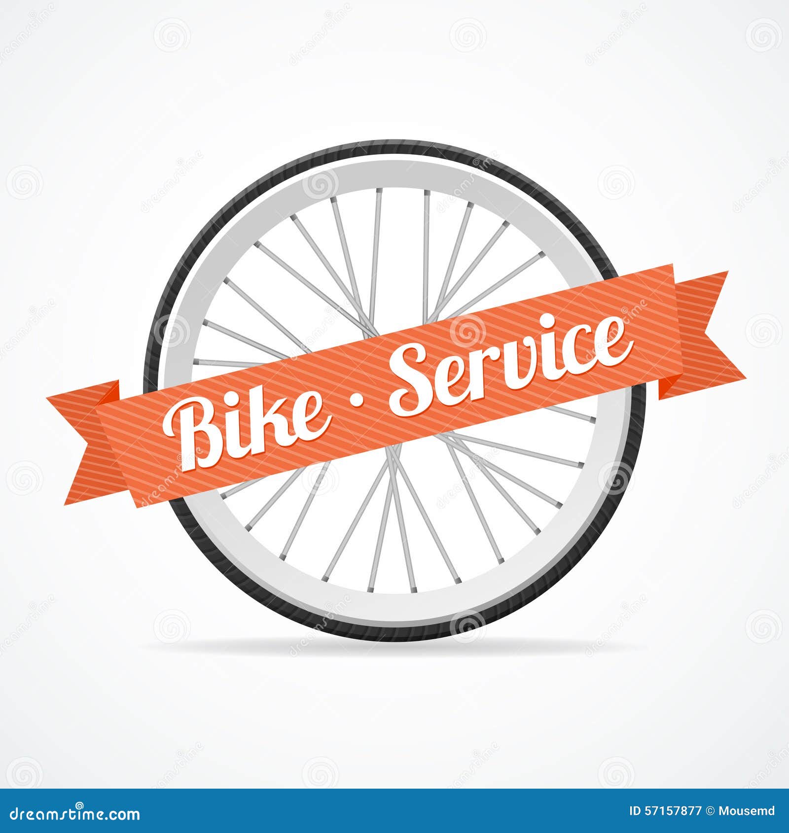 bicycle, bike repair service logo, vector - Stock Illustration [69600695] -  PIXTA