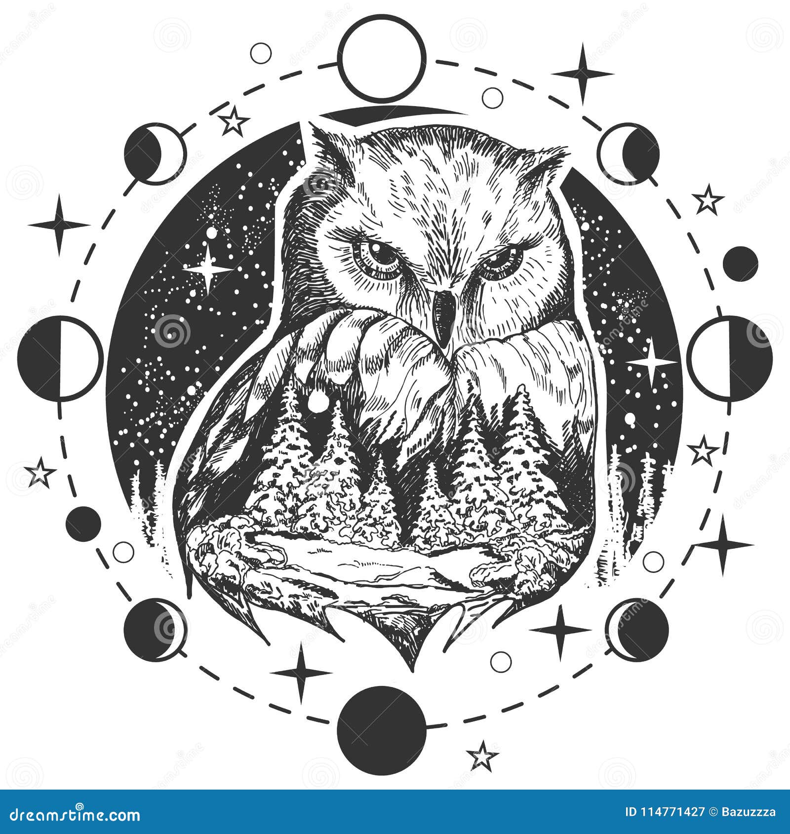 An #owl #tattoo #blackandgraytattoo I did last night with … | Flickr