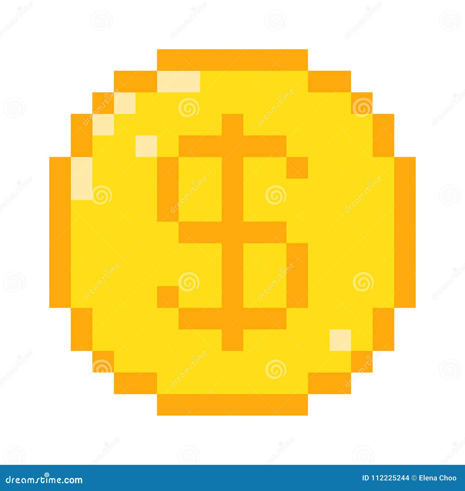  pixel dollar icon