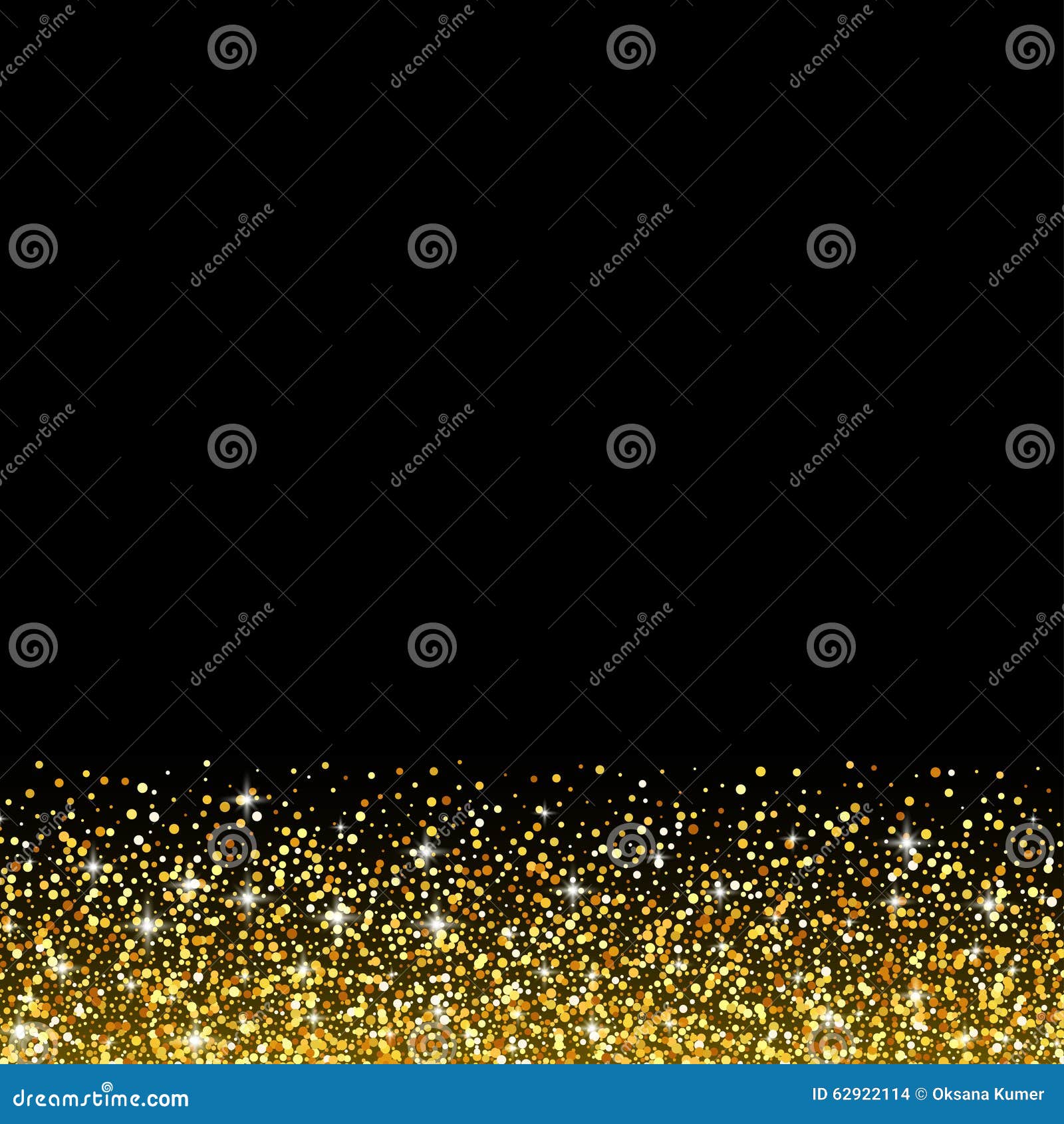 Black Gold Glitter Sparkle Background