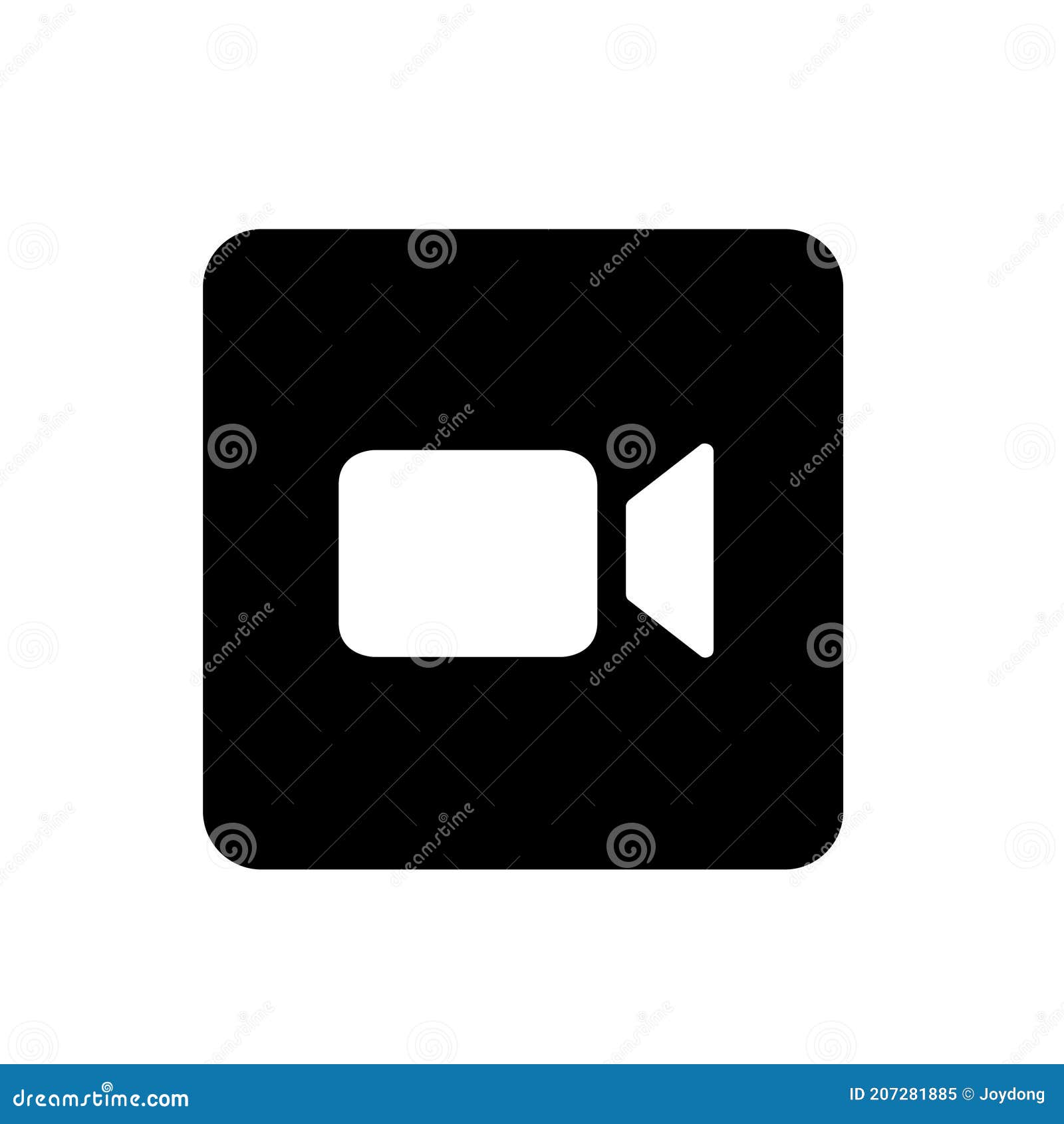  black video file type icon set
