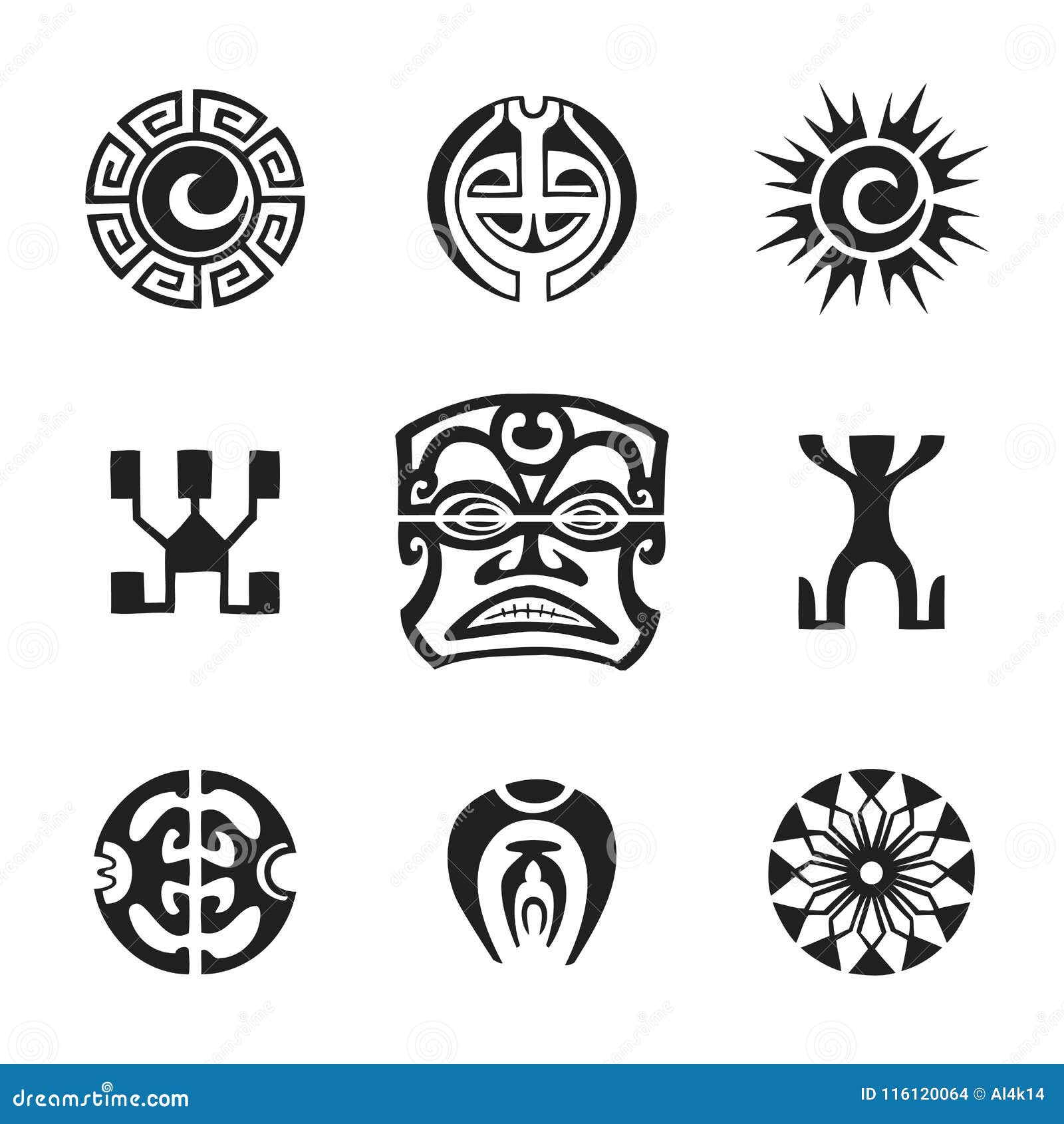 Polynesian Tattoo Symbols explained tiki