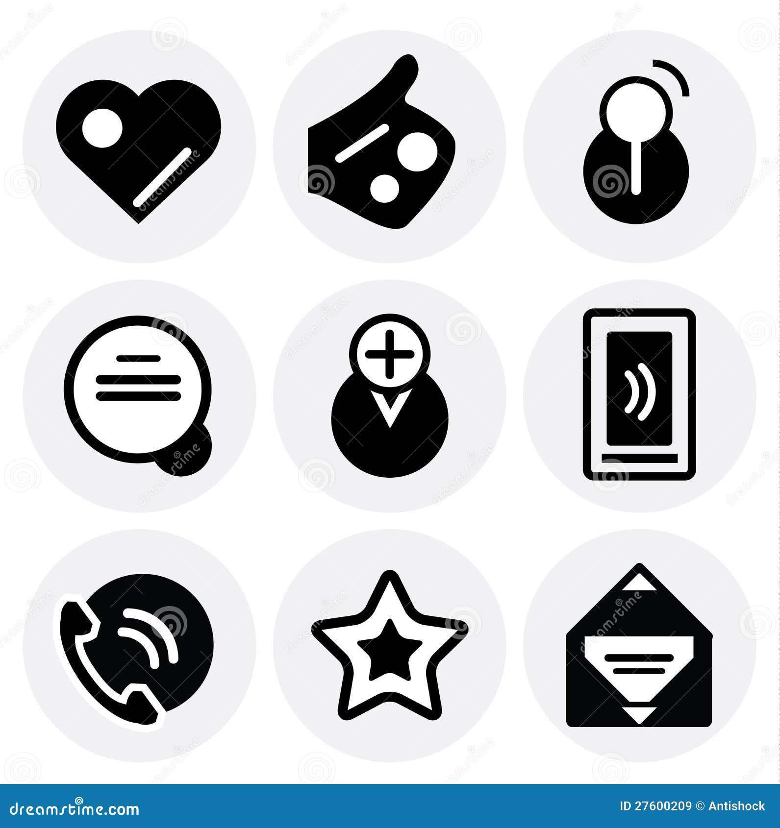 Vector Black Social Icons. Icon Set Stock Vector - Illustration of