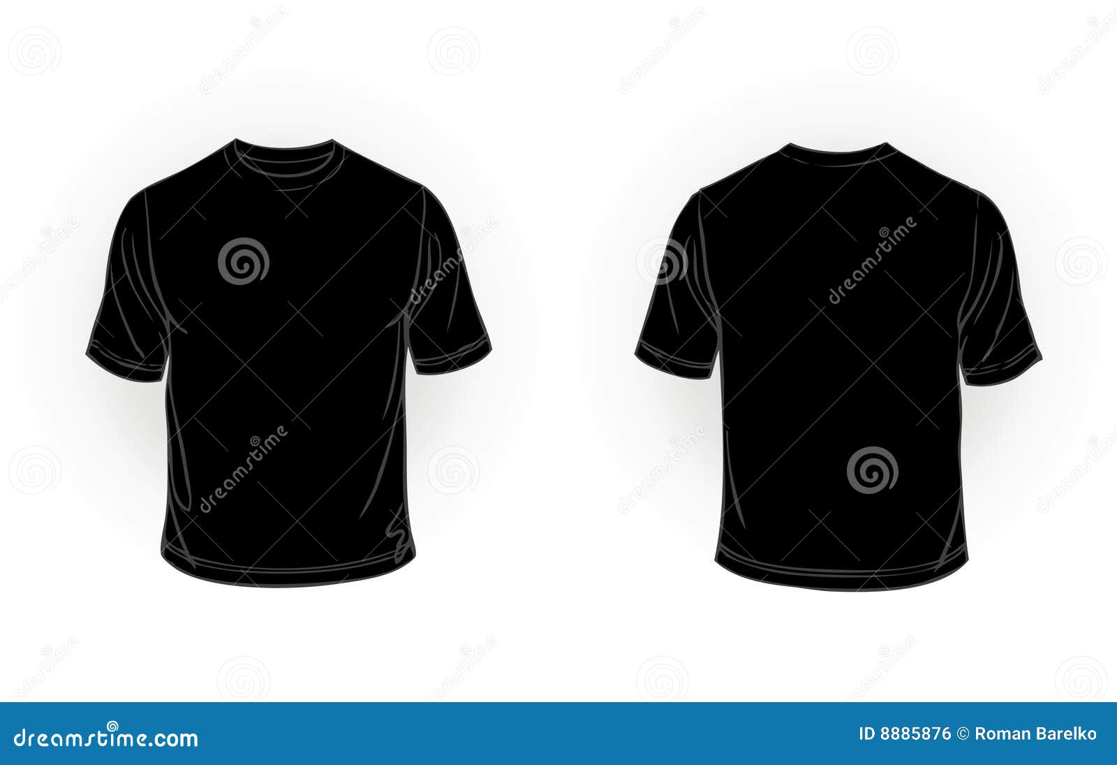Vector. Black t-shirt stock vector. Illustration of advertisement - 8885876