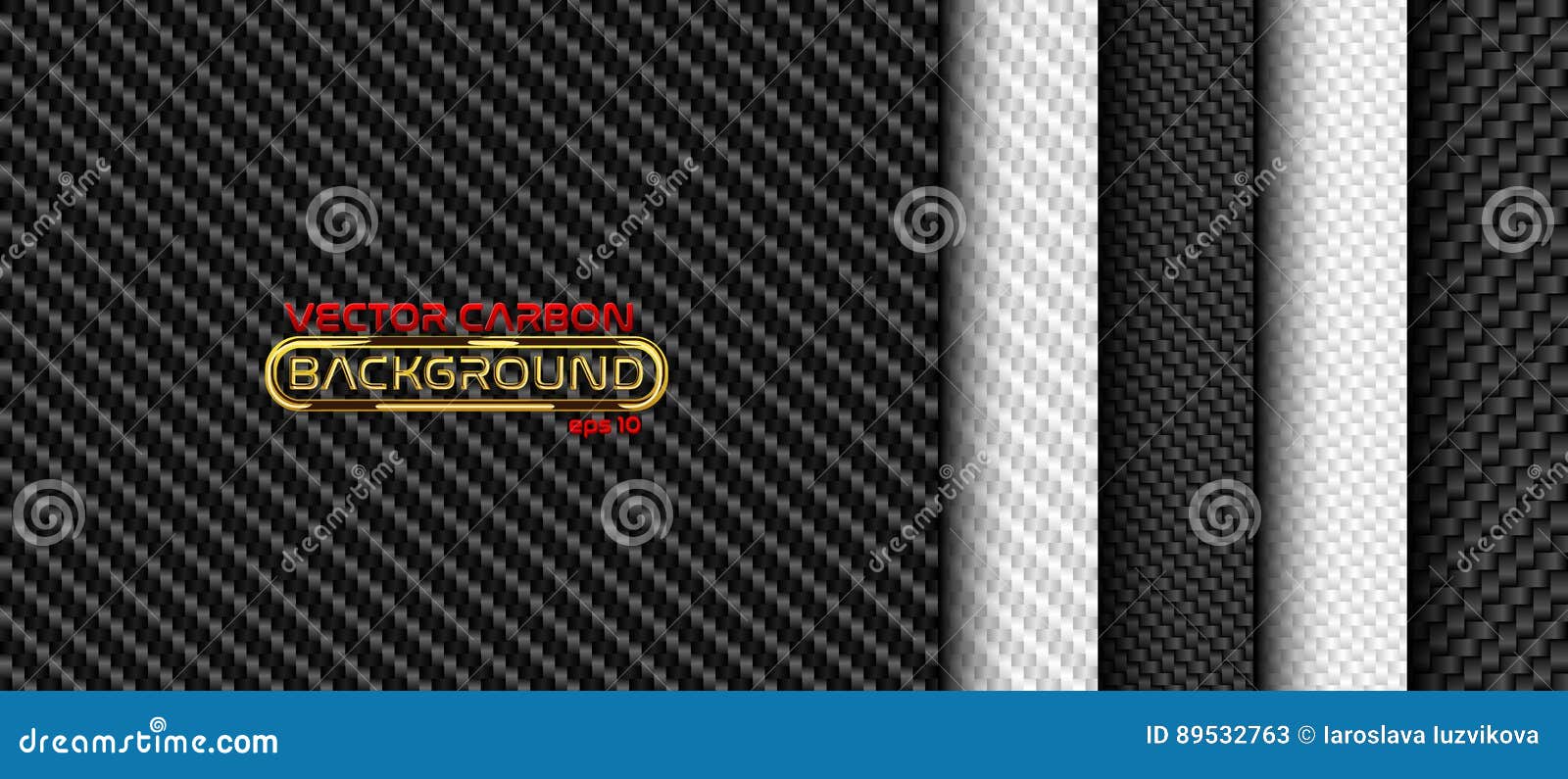  black and white carbon fiber seamless background set. textures collection