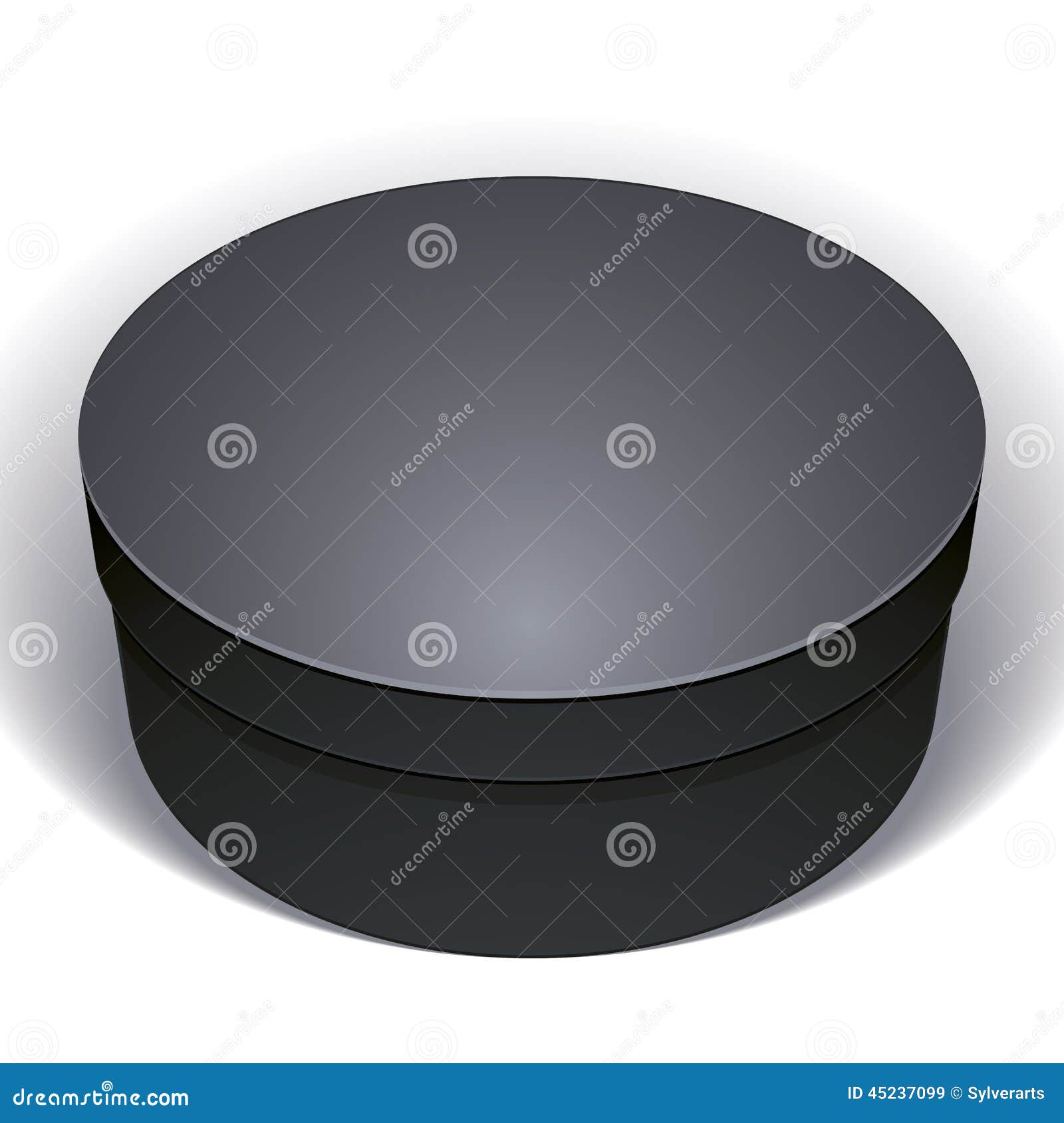 Vector Blank Black Round Box on White Stock Vector Illustration of