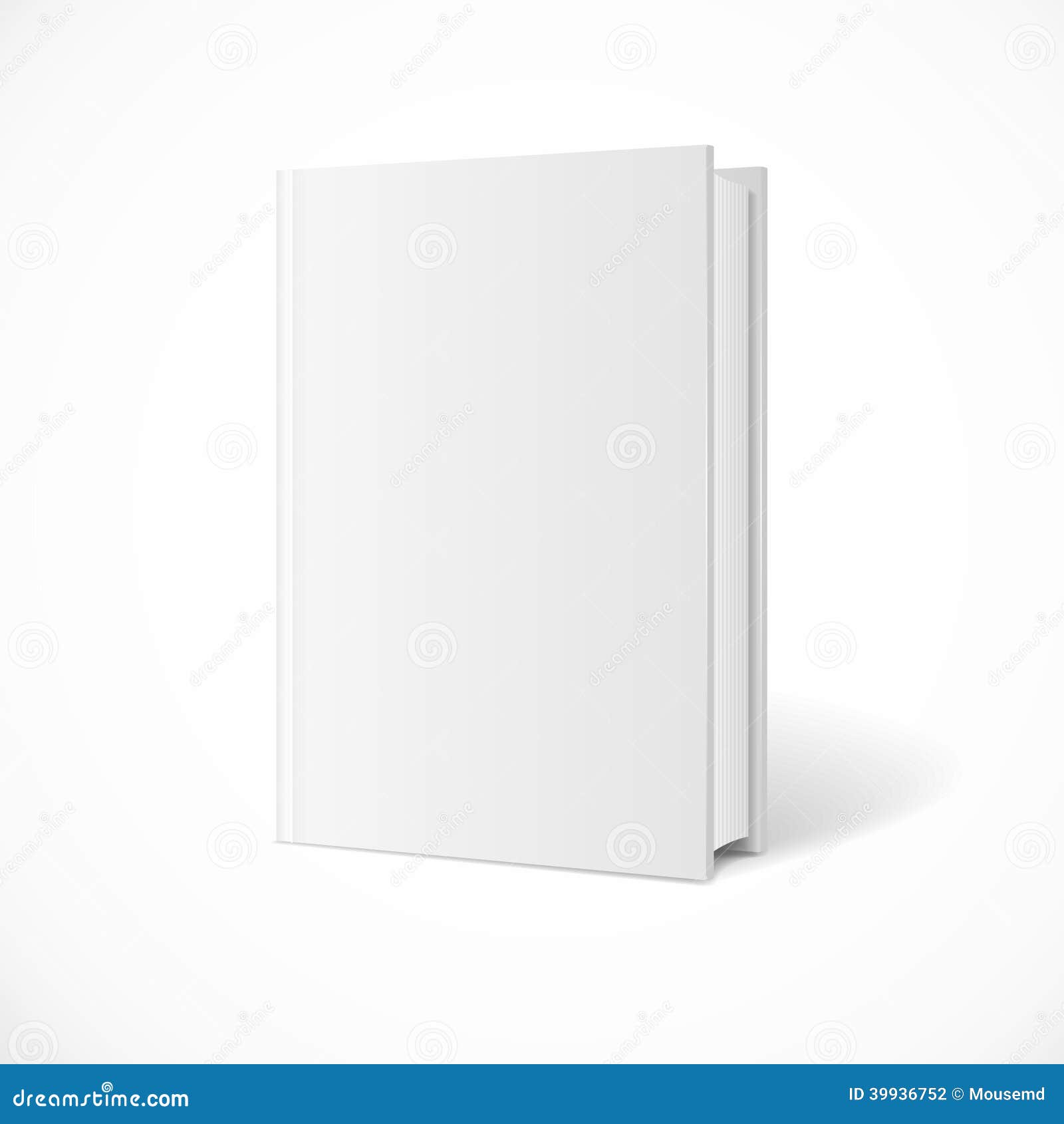 vector blank book cover perspective stock vector illustration of