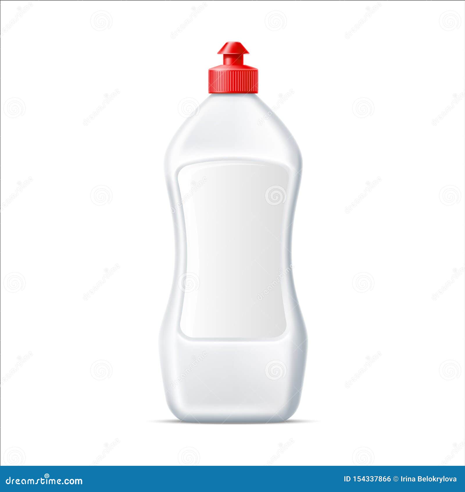 Download Vector Blank Dish Washing Detergent Bottle Mockup Stock Vector Illustration Of Design Detergent 154337866