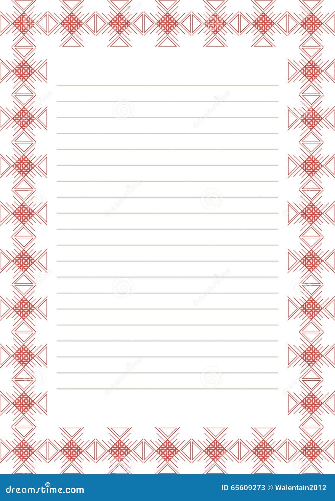 Vector Blank For Letter, Card Or Charter. White Paper Form ...