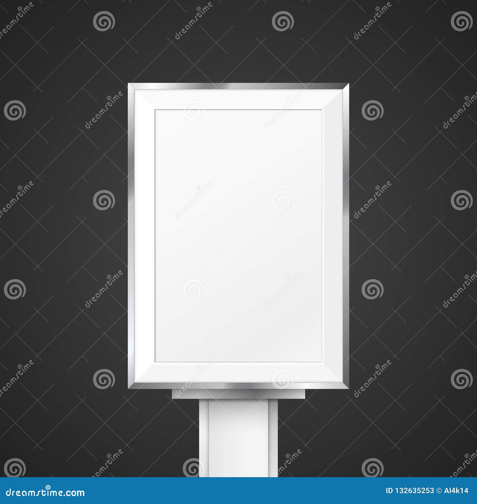 Download Vector Blank Light Box Mockup Stock Vector - Illustration ...