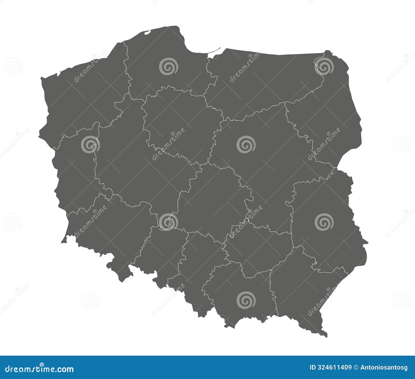 Blank Map Of Poland Printable