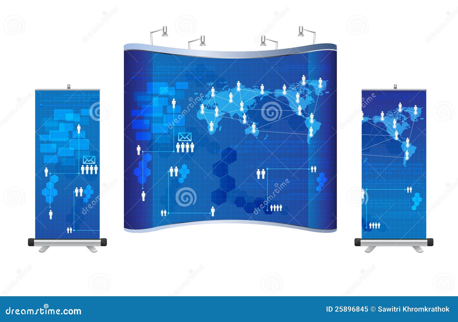  blank trade show booth