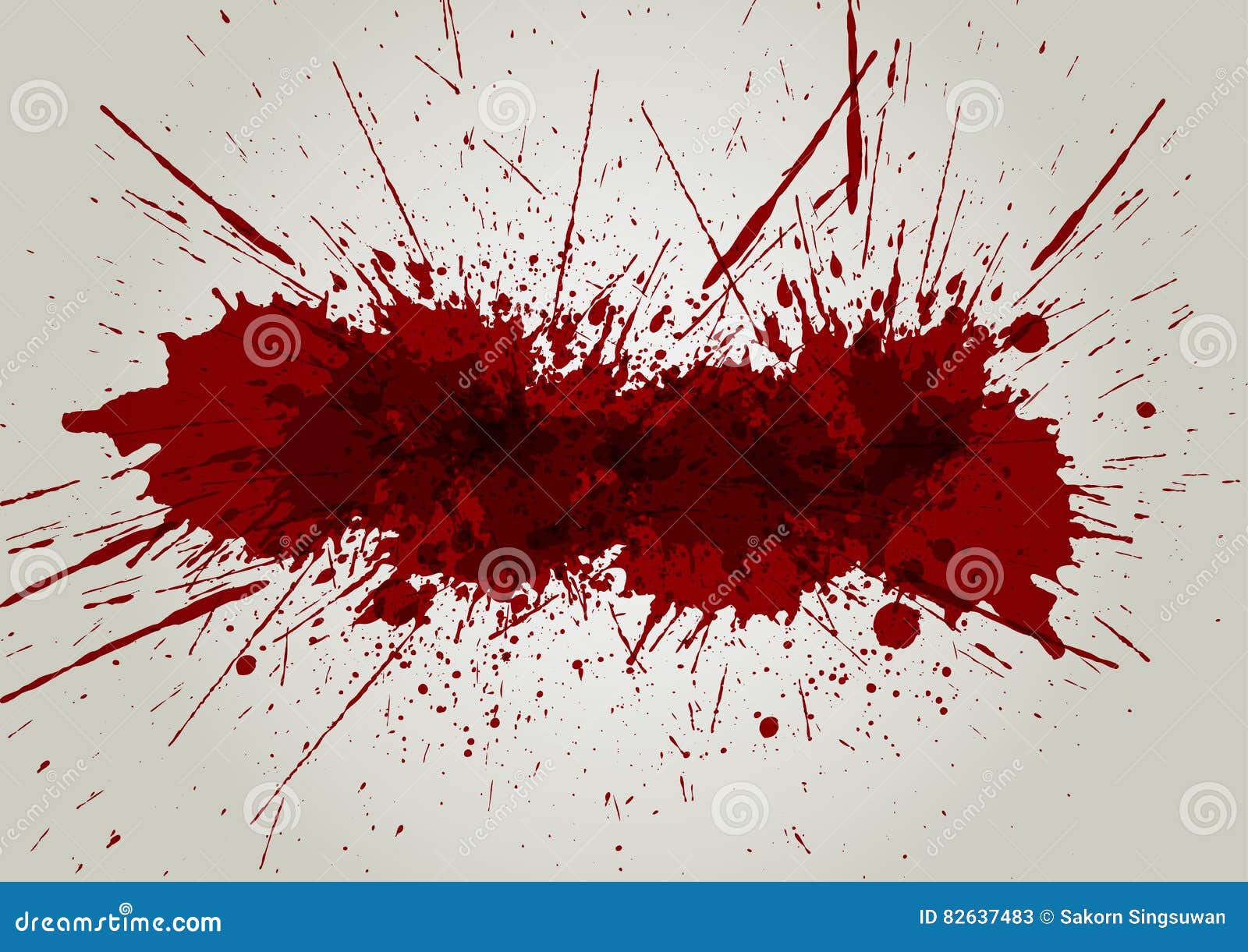 Blood Splatter Isolated On White Background, Design Royalty-Free Stock