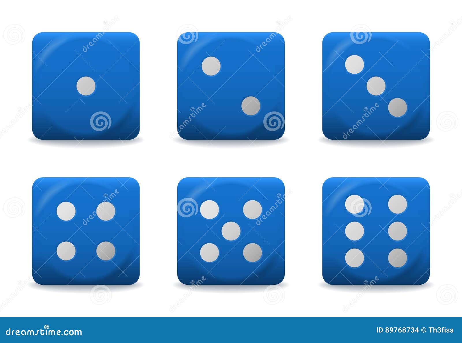 Vector blue dices stock vector. Illustration of success 89768734
