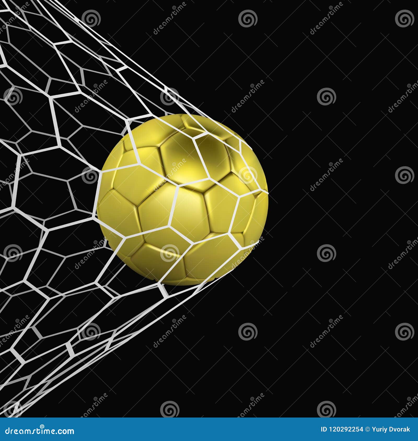 Bola De Futebol Preta Dourada 3d Realista PNG , Bola De Futebol