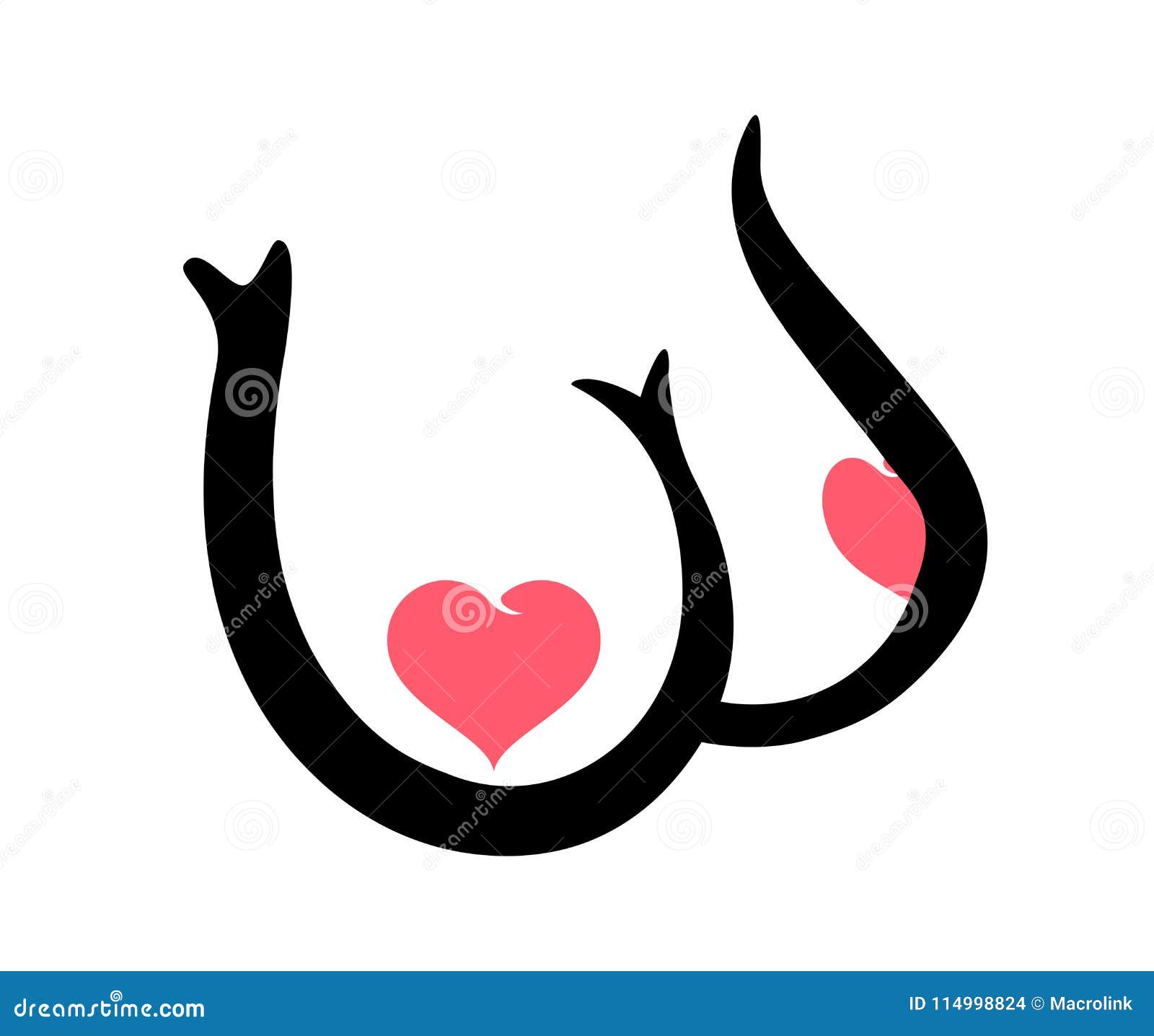 Vector Boobs Icon with Hearts Isolated on White Background - Erotic  Illustration of Female Tits for Adult Content. Stock Vector - Illustration  of icon, design: 114998824