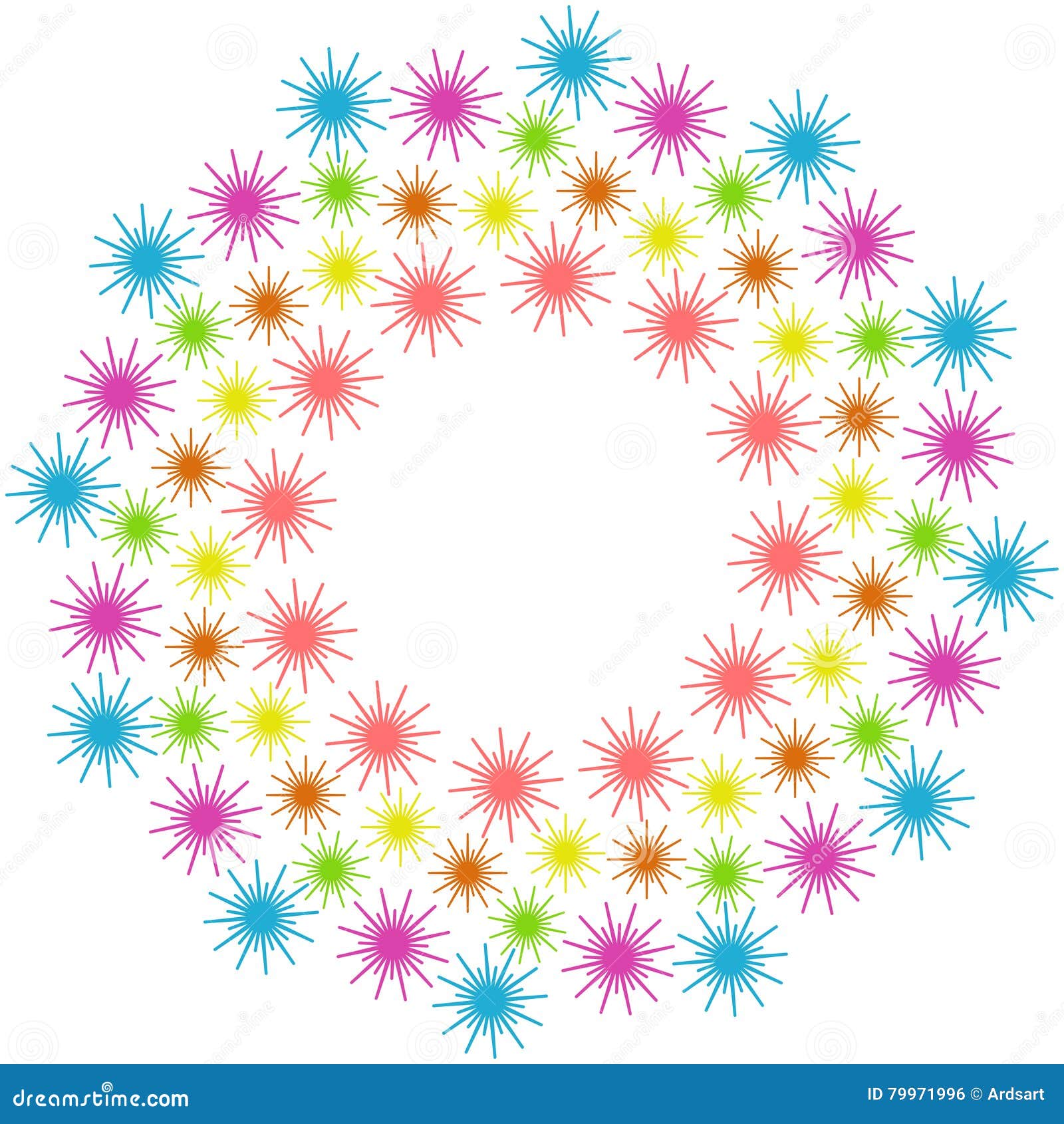 Download Vector Border Frame With Abstract Illustration Stock ...