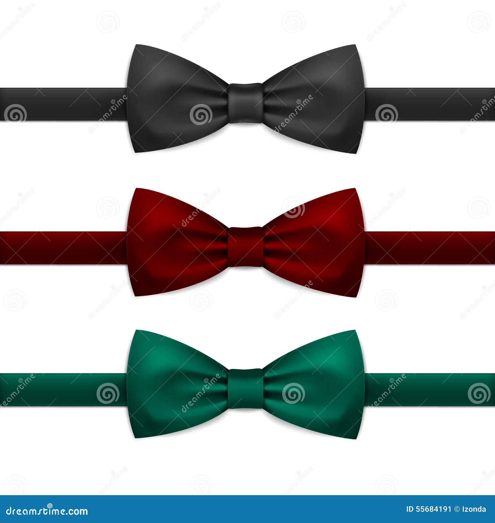  bow tie bowtie set  on white