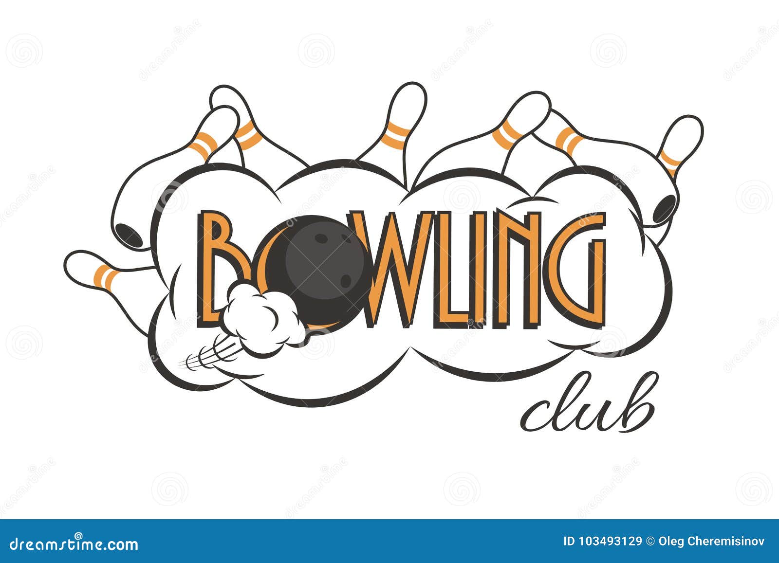 Vector Set Of Bowling Logos, Bowling Logo Emblems And Bowling Logo ...