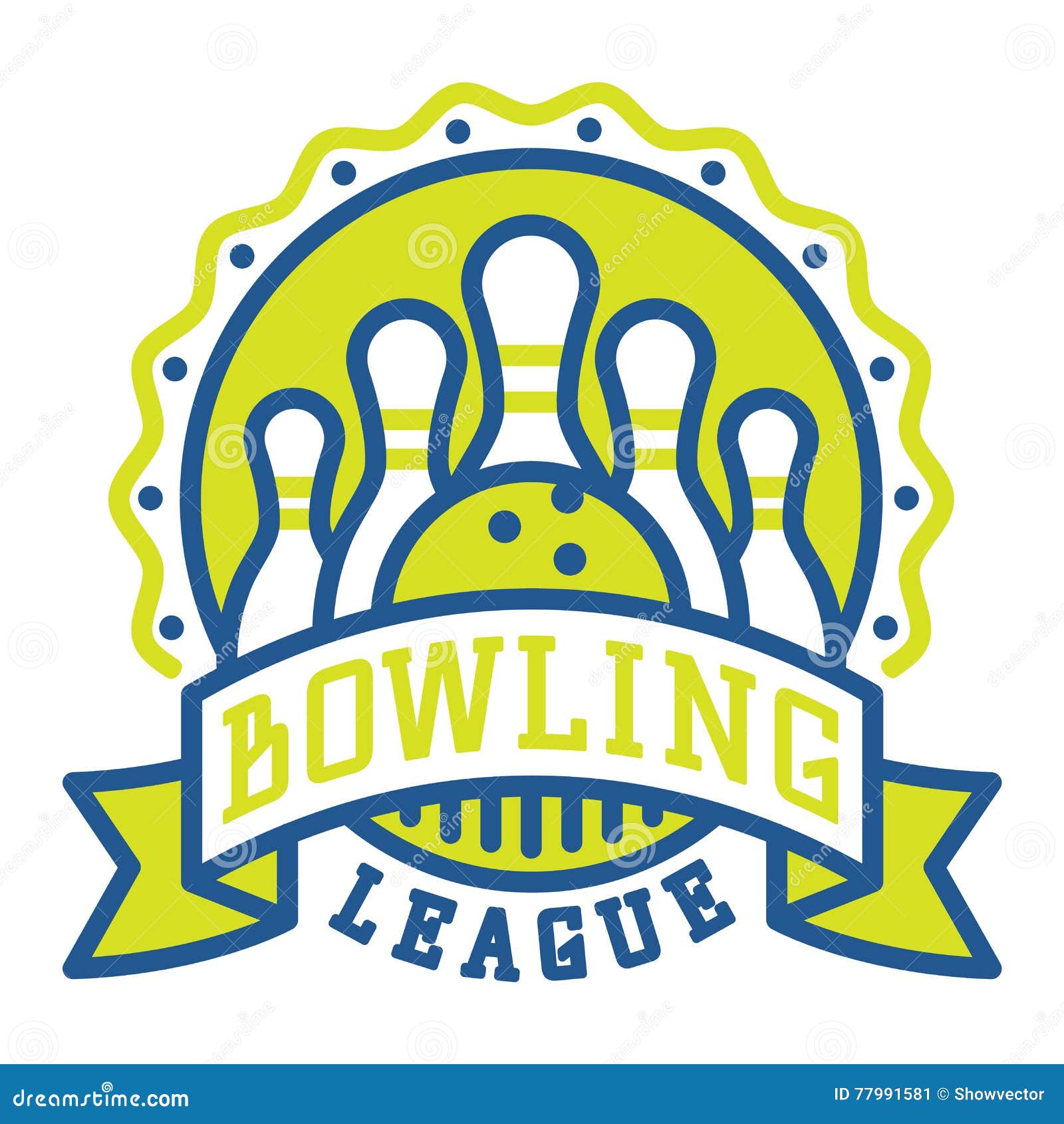 Vector Bowling Logo Emblems. Stock Vector - Illustration of emblem ...