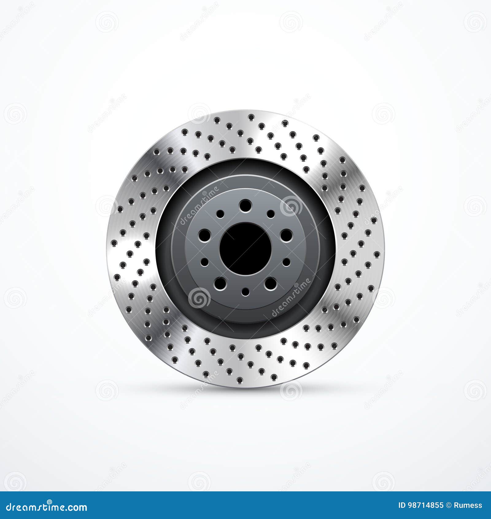 Vector brake disc stock vector. Illustration of vector 98714855