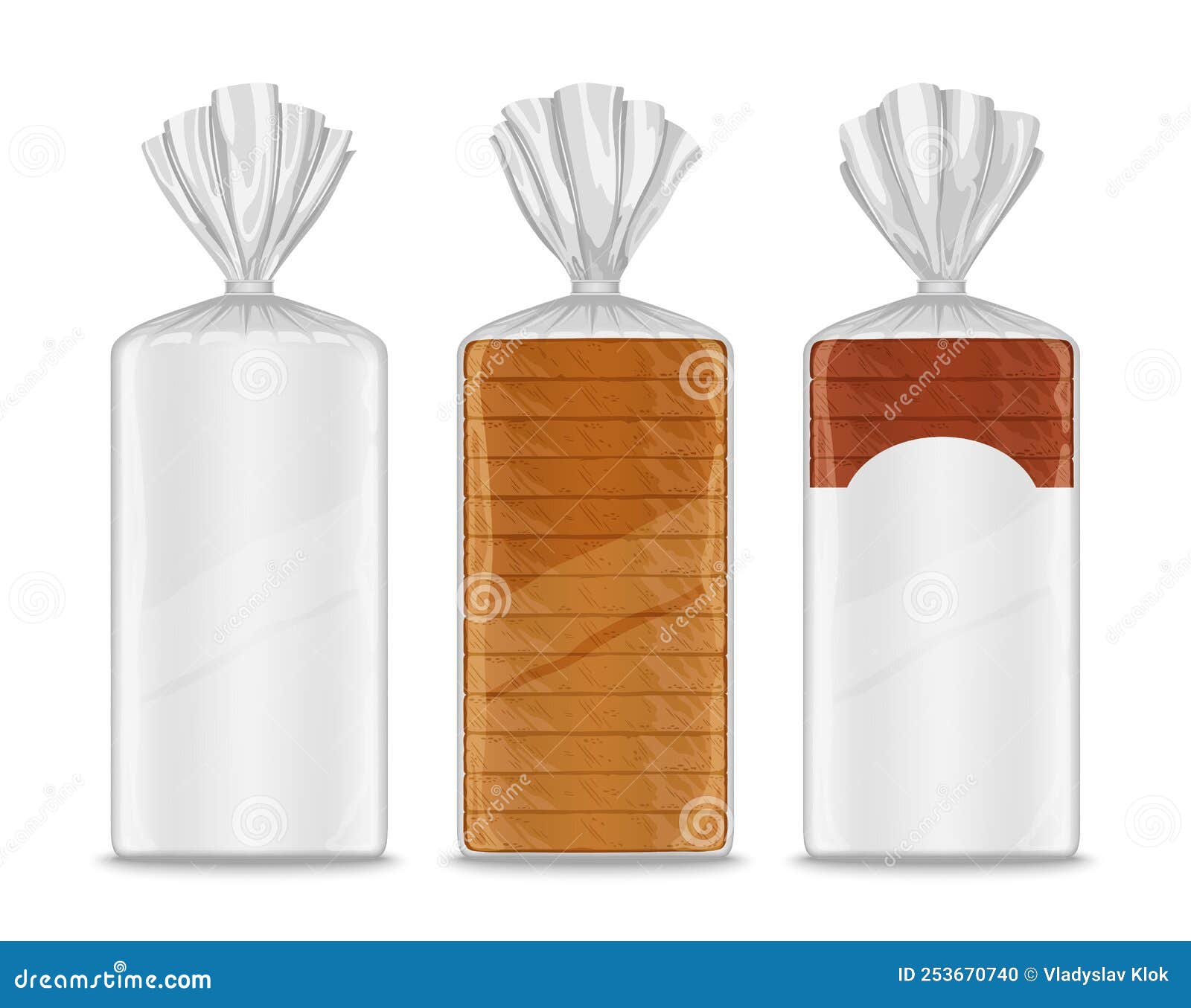 Vector bread packaging stock vector. Illustration of food 253670740