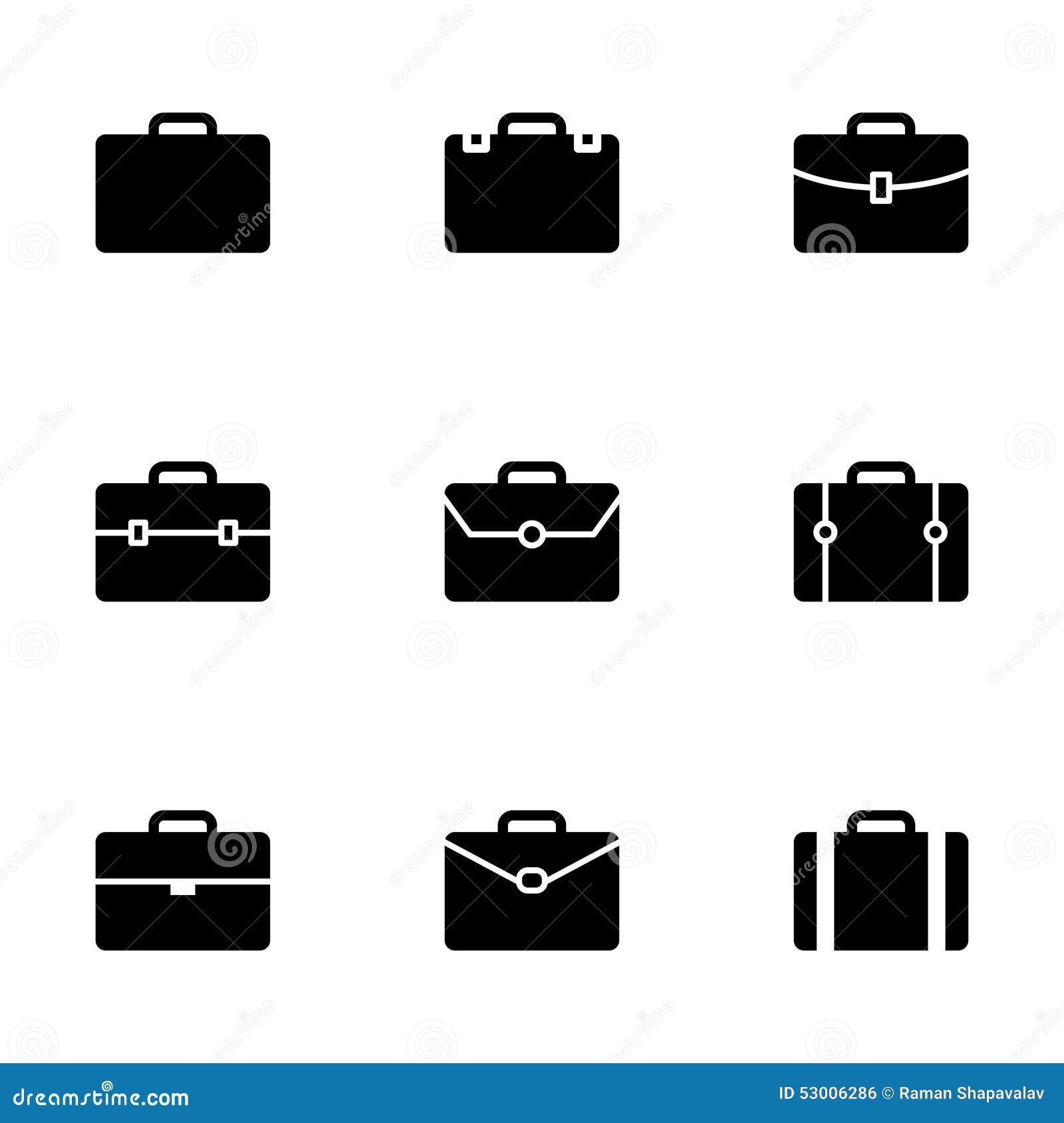  briefcase icon set