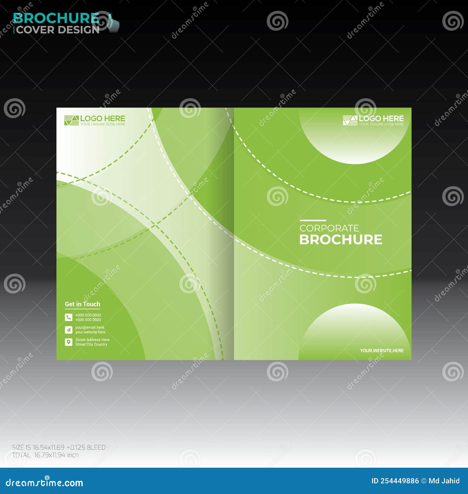 Vector Brochure Cover Design Stock Illustration Illustration of
