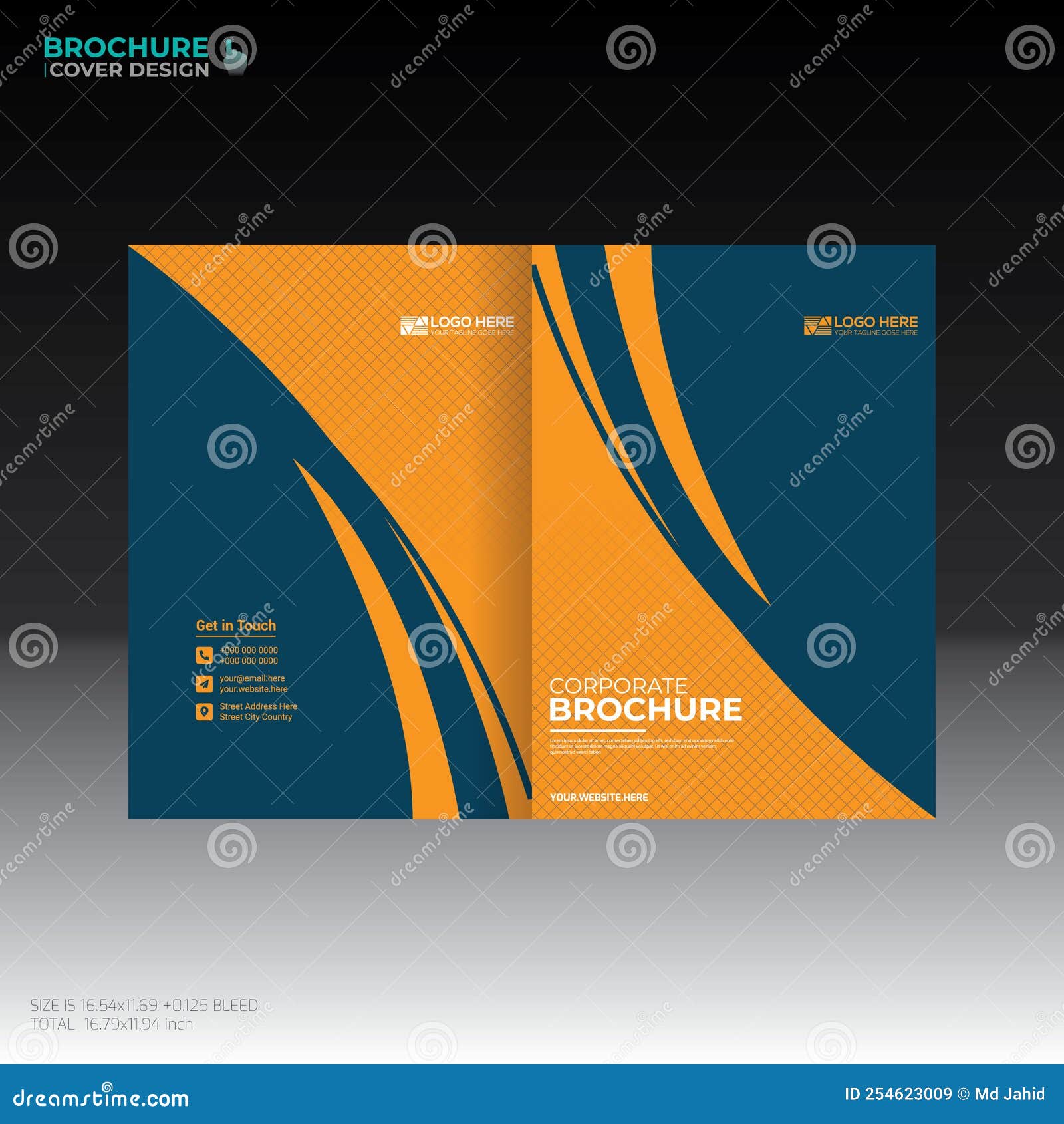 Vector Brochure Cover Design Stock Illustration Illustration of