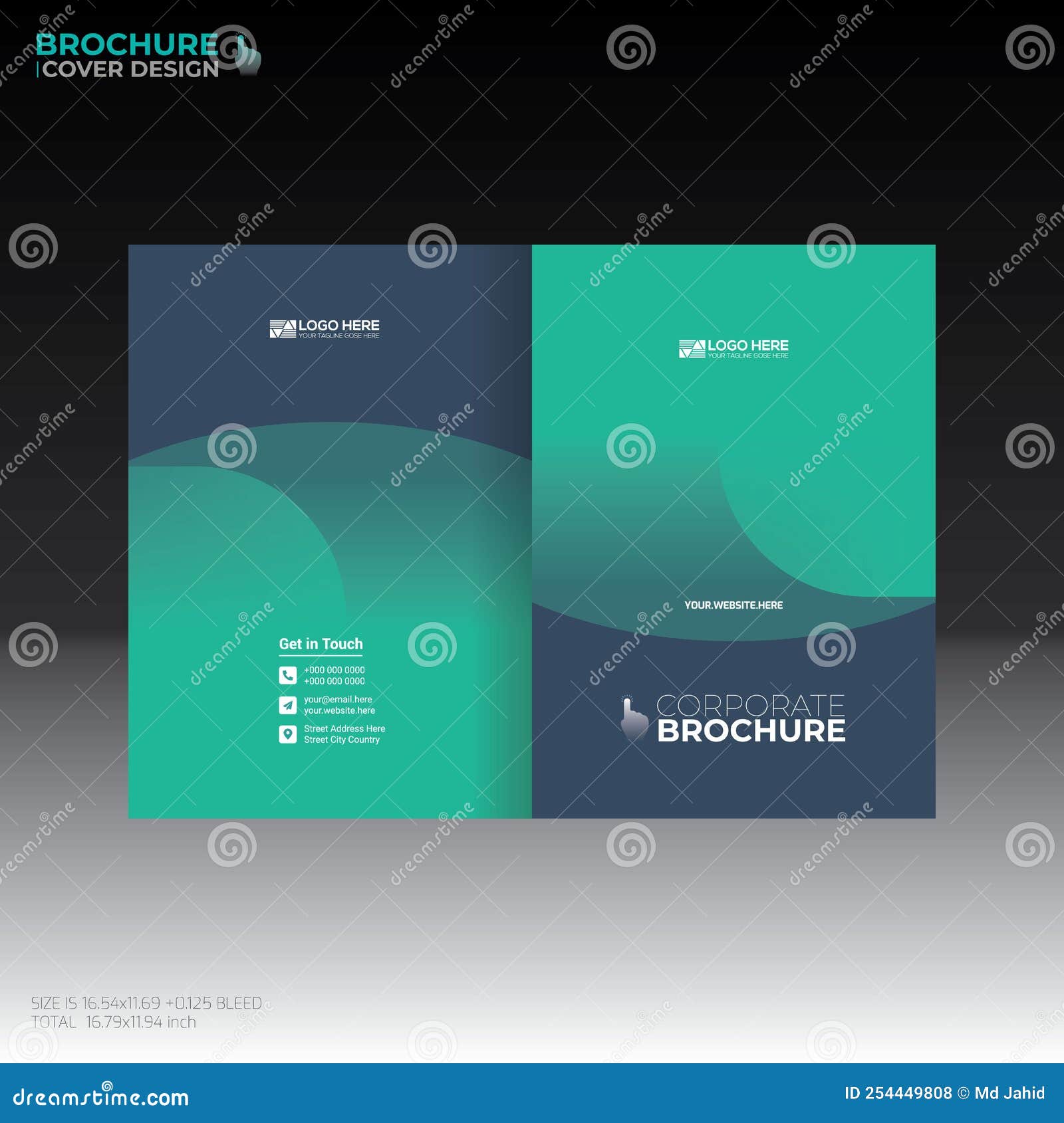 Vector Brochure Cover Design Stock Illustration Illustration of