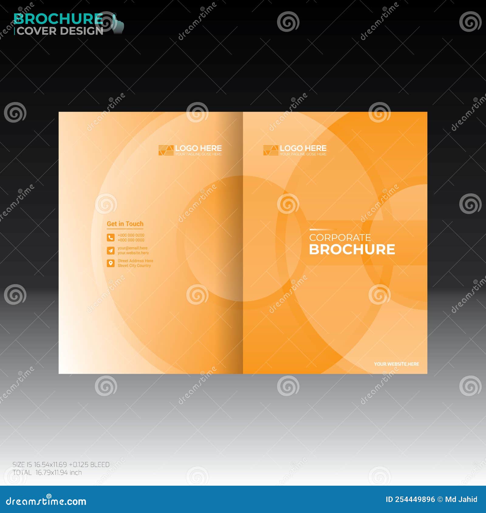 Vector Brochure Cover Design Stock Illustration Illustration of label