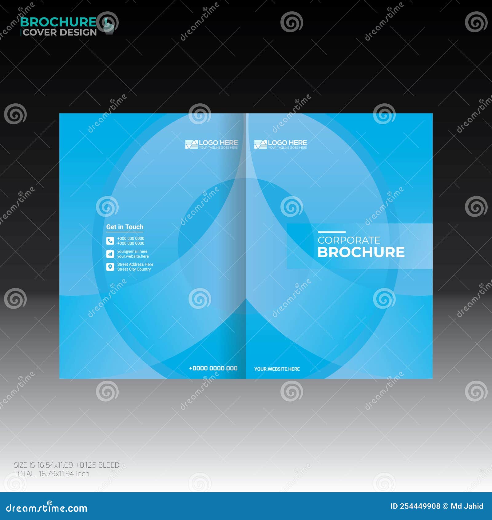 Vector Brochure Cover Design Stock Illustration Illustration of