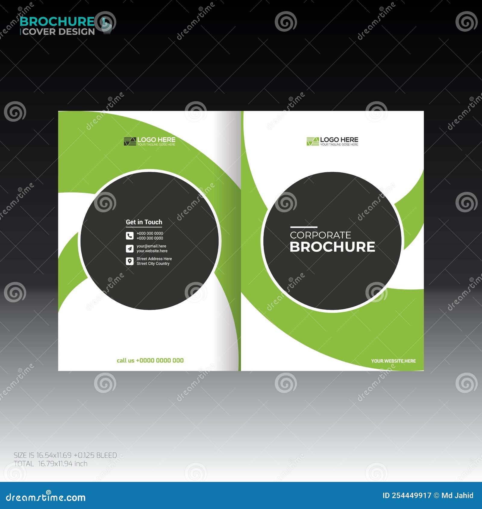 Vector Brochure Cover Design Stock Illustration Illustration of label