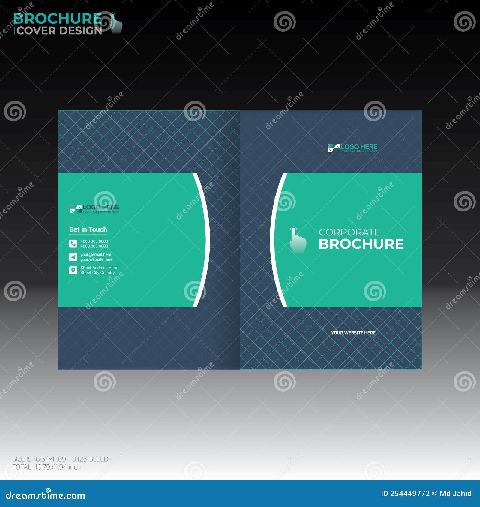 Vector Brochure Cover Design Stock Illustration Illustration of
