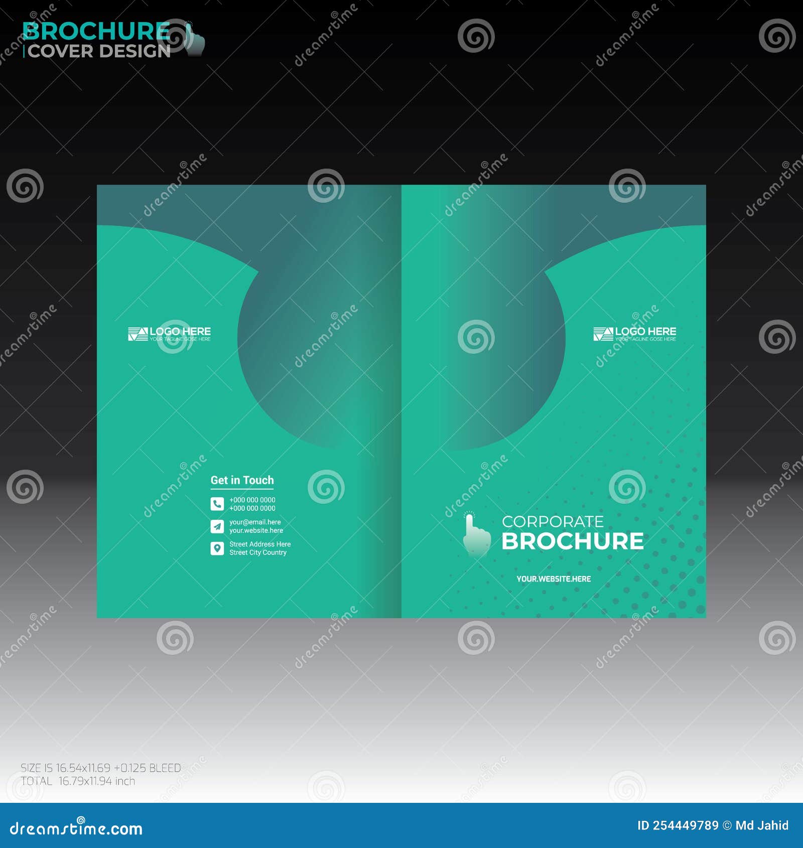 Vector Brochure Cover Design Stock Illustration Illustration of