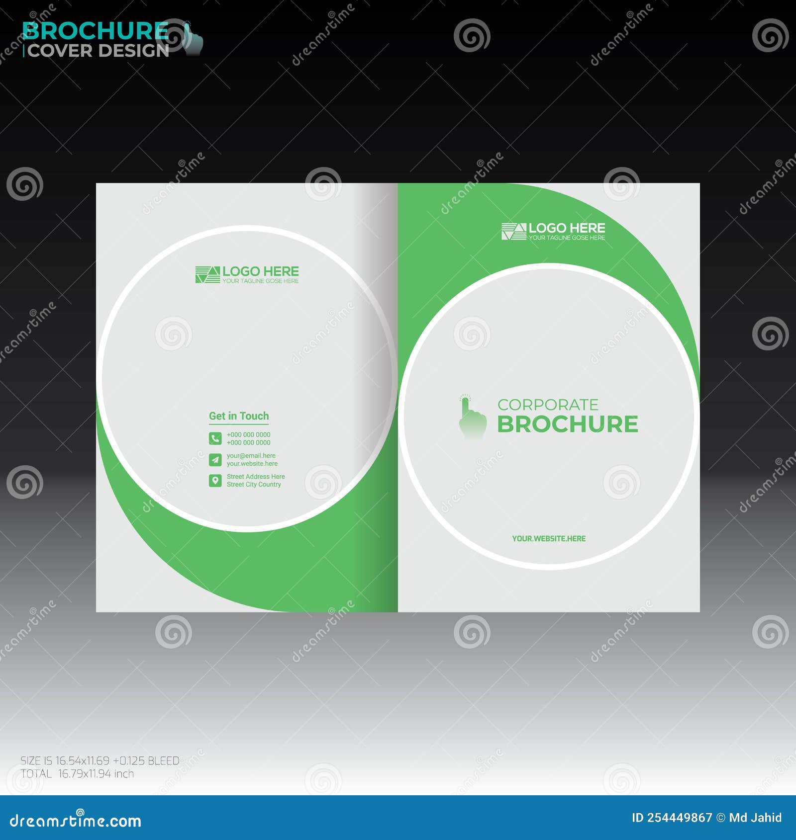 Vector Brochure Cover Design Stock Illustration Illustration of annal